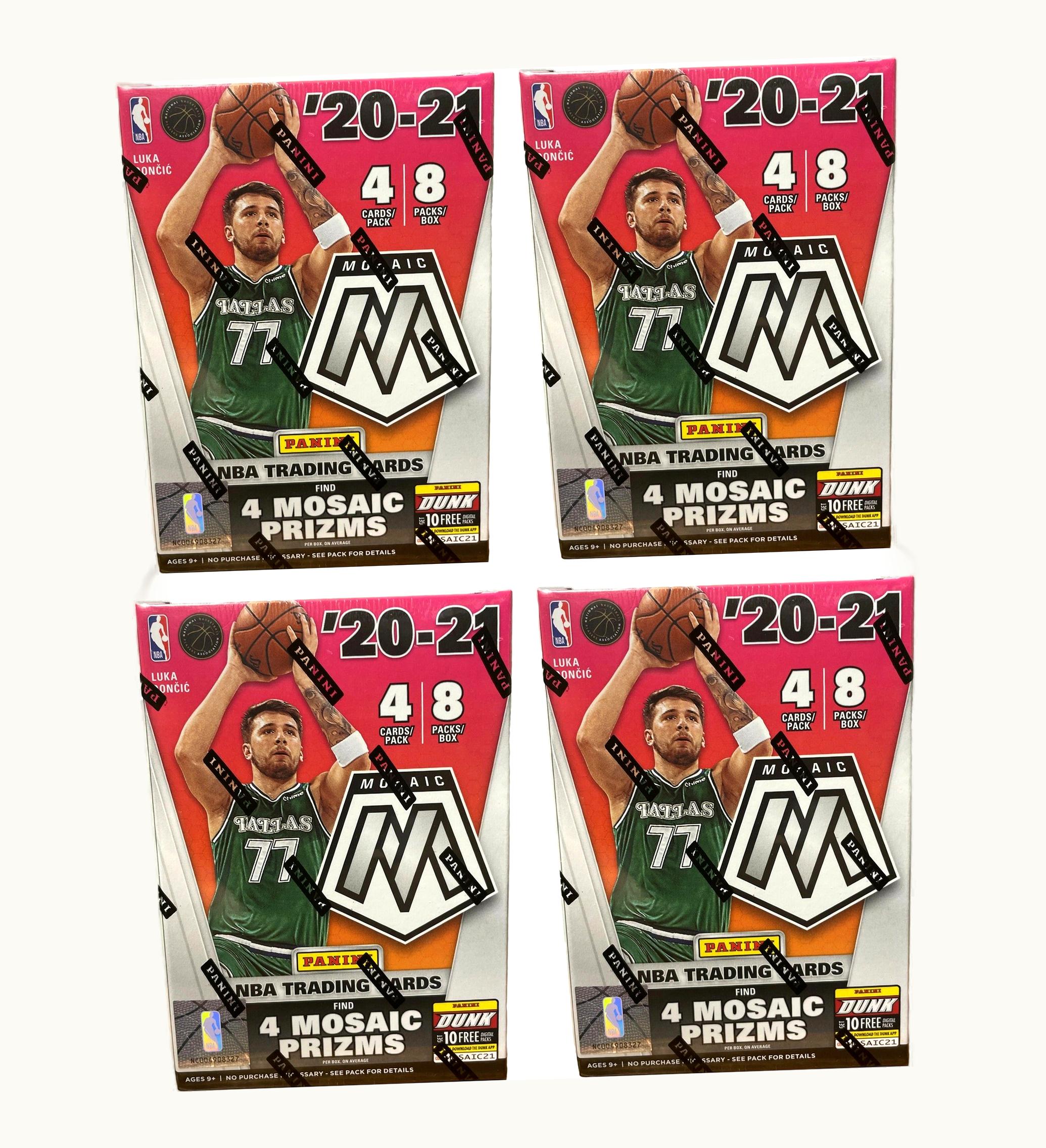 Panini 2020 21 Panini Mosaic Basketball Blaster Box 4x Lot