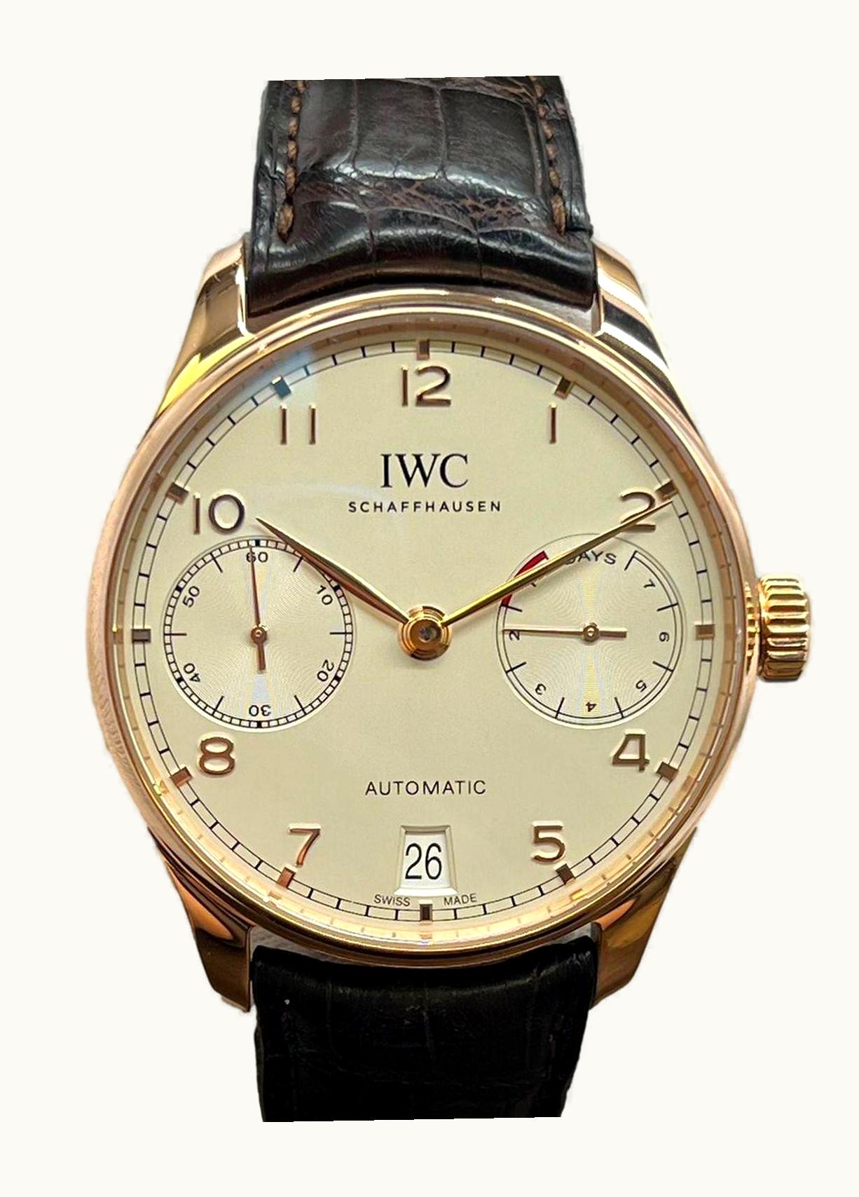 IWC Portuguese Chrono-Automatic Rose Gold / 80 Diamond