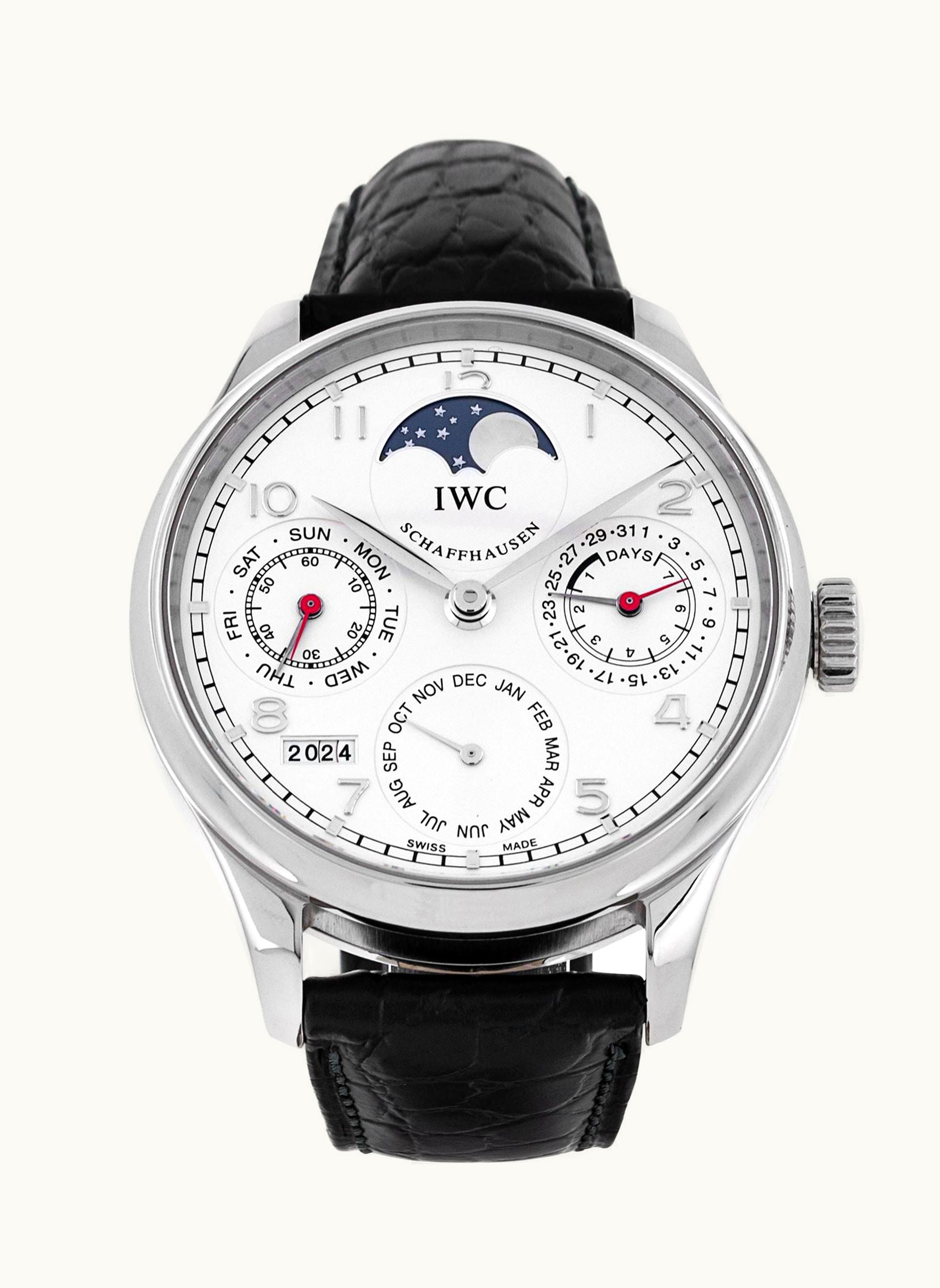 IWC Portugieser Perpetual Calendar 5023 Stainless Steel / Silver