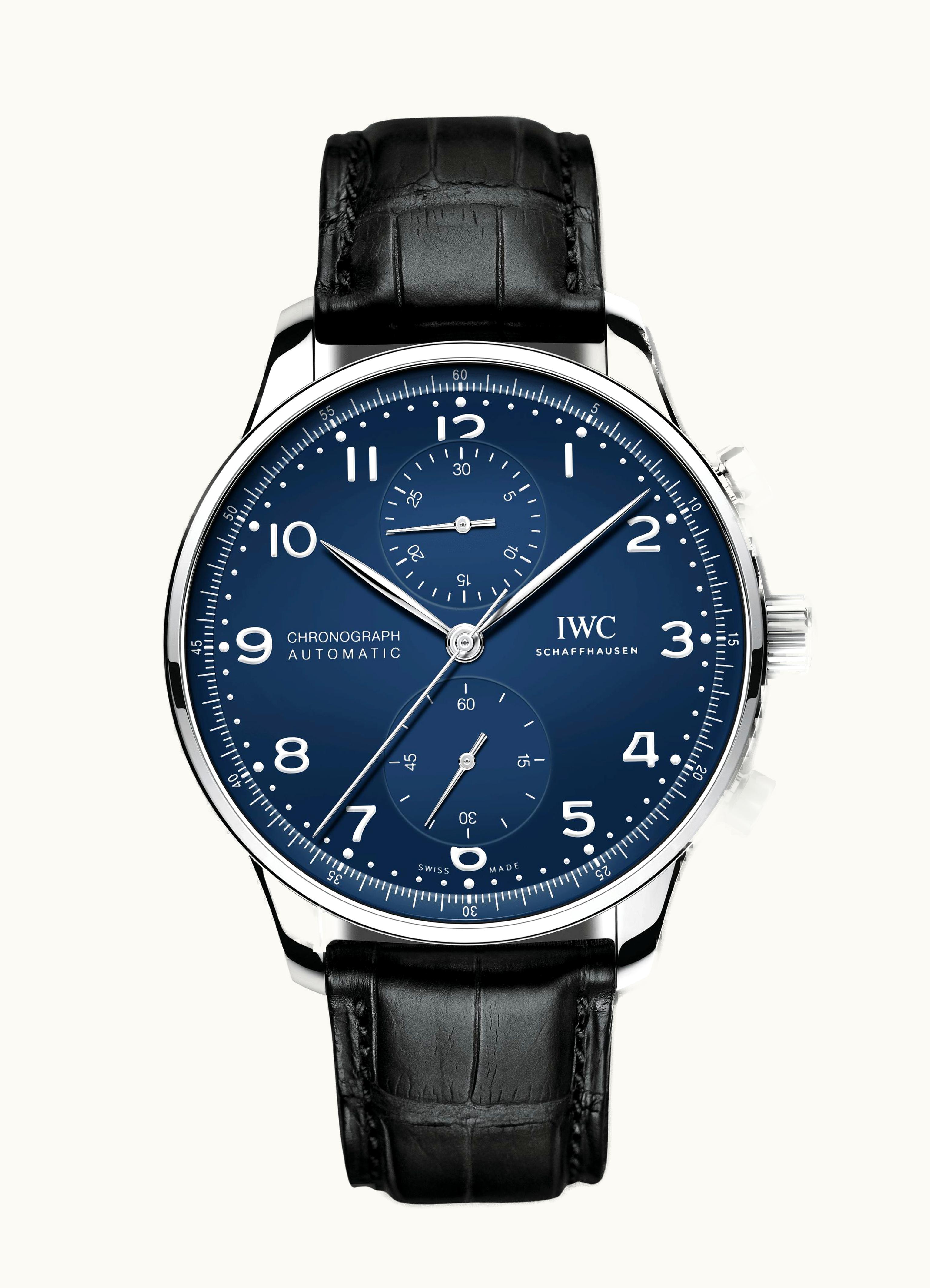 IWC Portugieser Chronograph Stainless Steel / Black