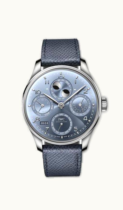 IWC Portugieser Perpetual Calendar 44 White Gold / Ice Blue