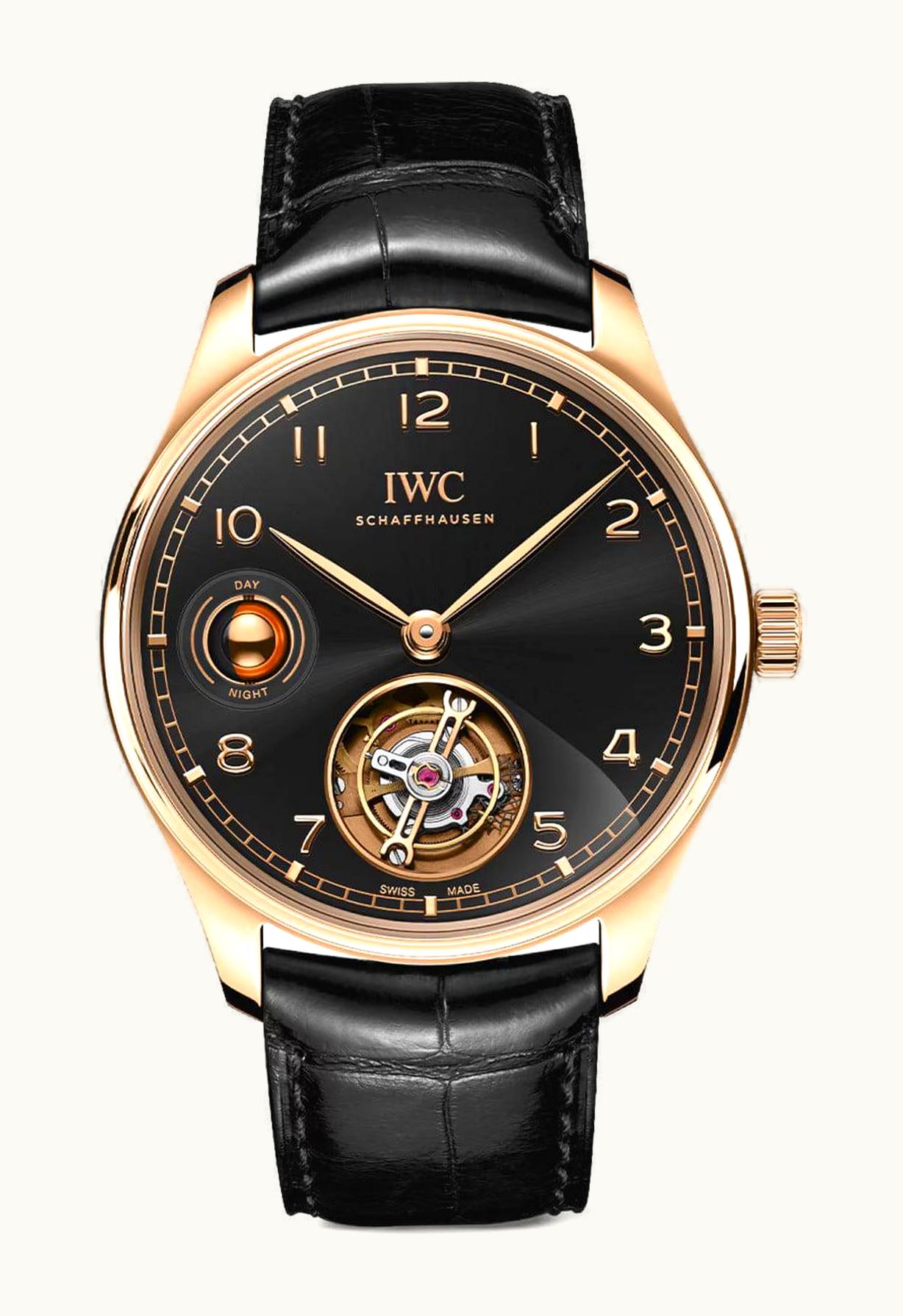 IWC Portugieser Hand-Wound Tourbillon Day & Night Armor Gold / Black