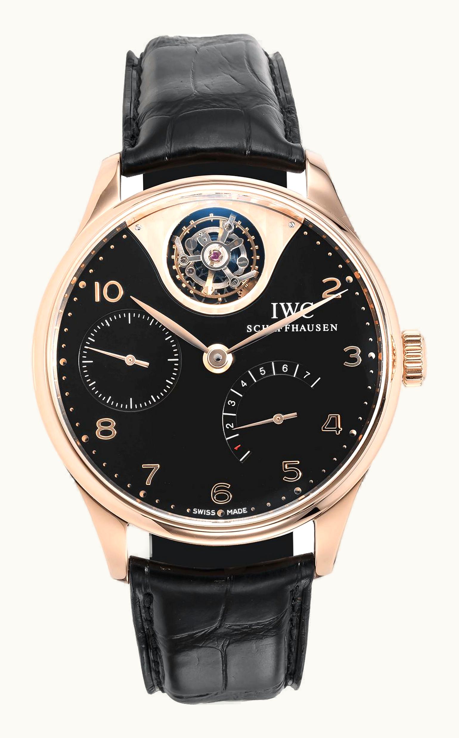 IWC Portuguese Tourbillon Mystere Red Gold / Ardoise