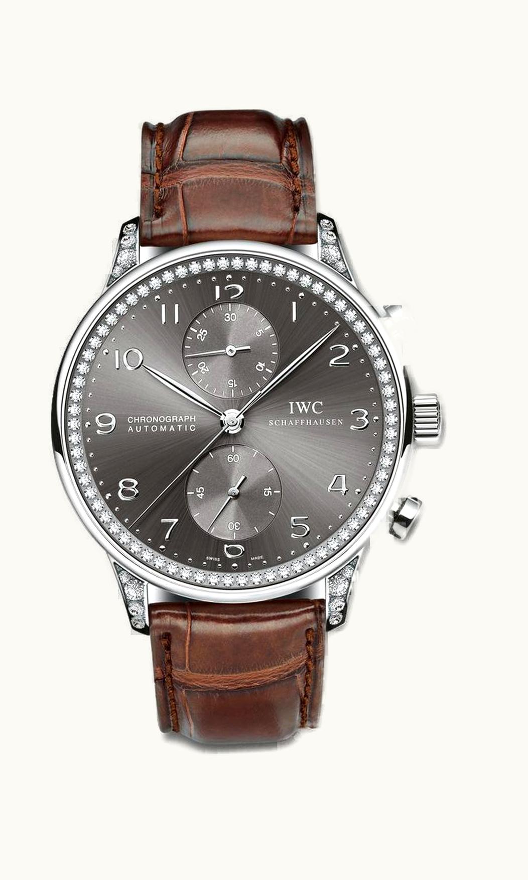 IWC Portuguese Chrono-Automatic White Gold / 266 Diamond