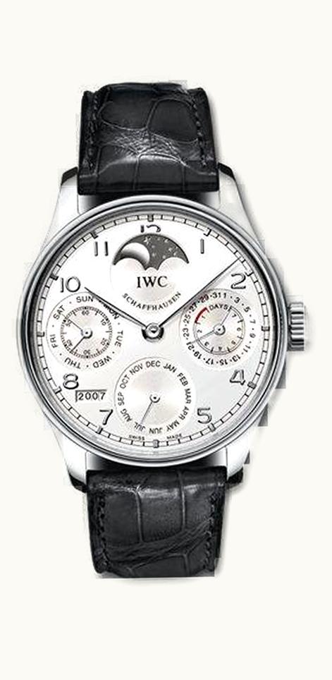 IWC Portuguese Perpetual Calendar 5022 Platinum / Silver