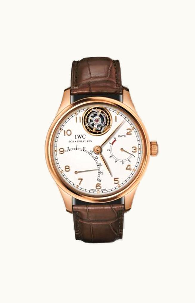 IWC Portuguese Tourbillon Mystère Rétrograde Red Gold / Silver