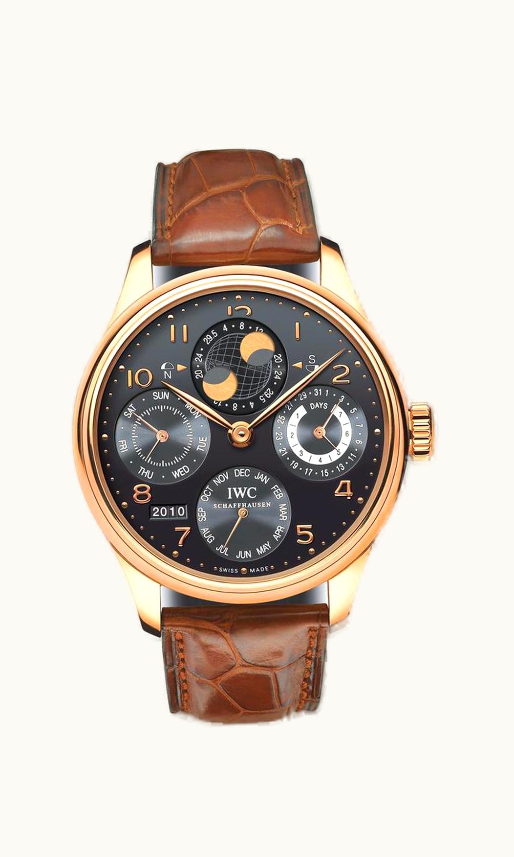 IWC Portuguese Perpetual Calendar 5021 Red Gold / Black