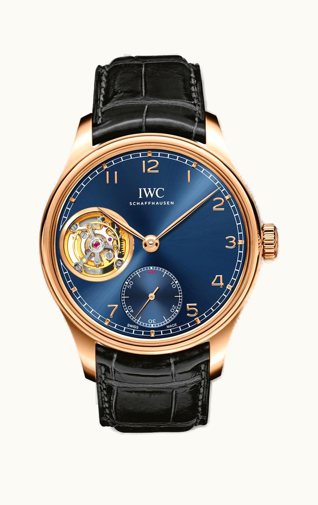 IWC Portugieser Tourbillon Red Gold / Blue