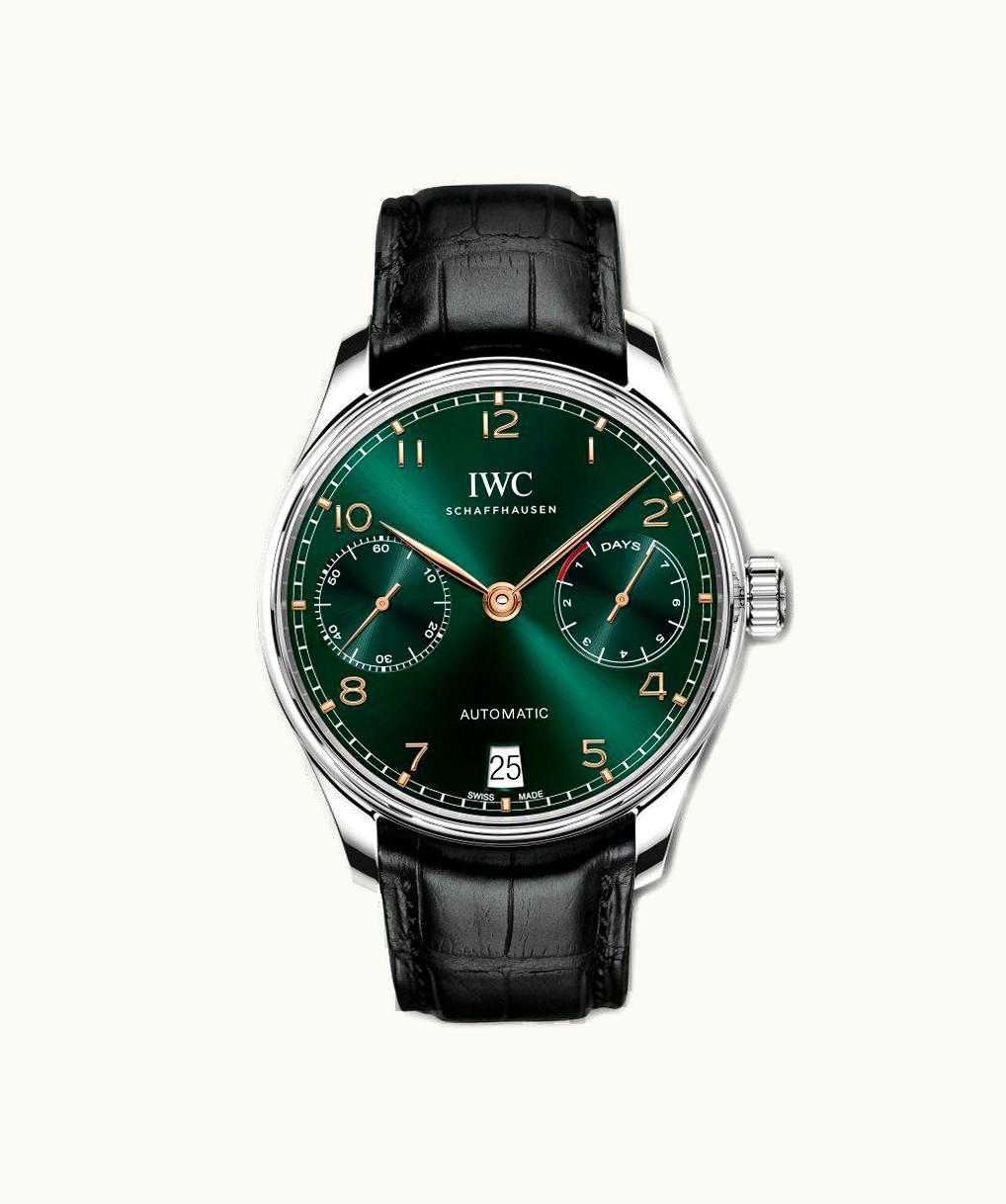IWC Portugieser Automatic 5007 Stainless Steel / Green / Kuwait