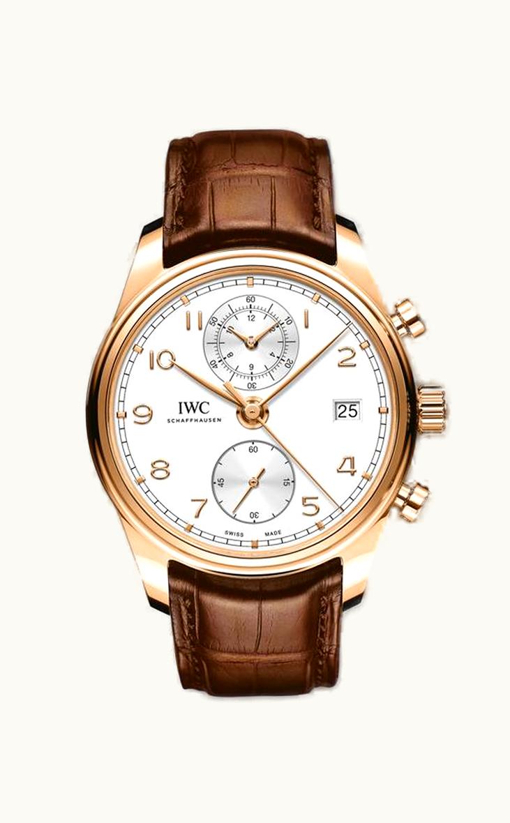 IWC Portugieser Chronograph Classic Red Gold / Silver