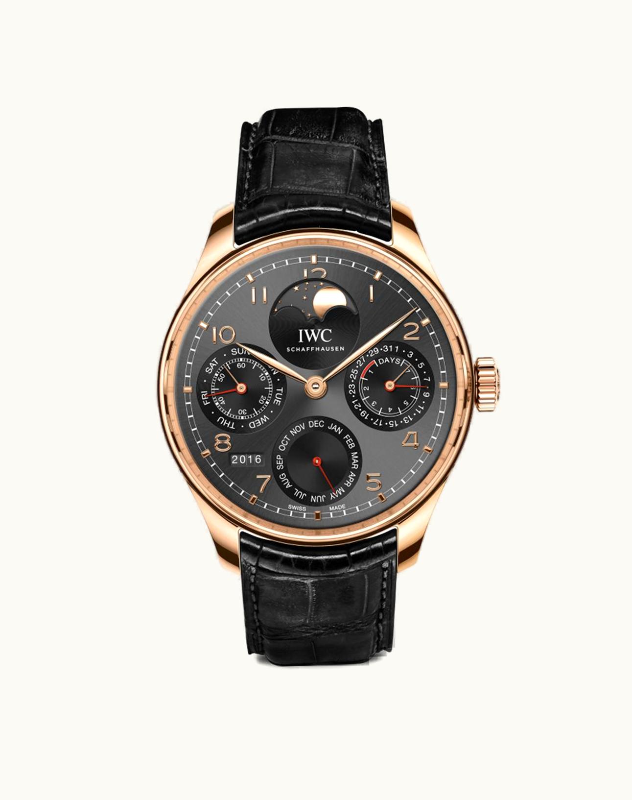 IWC Portugieser Perpetual Calendar Single Moon Red Gold / Dubail