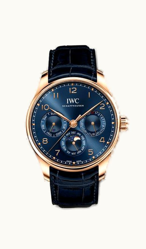 IWC Portugieser Perpetual Calendar 42 Red Gold / Blue / Boutique Edition