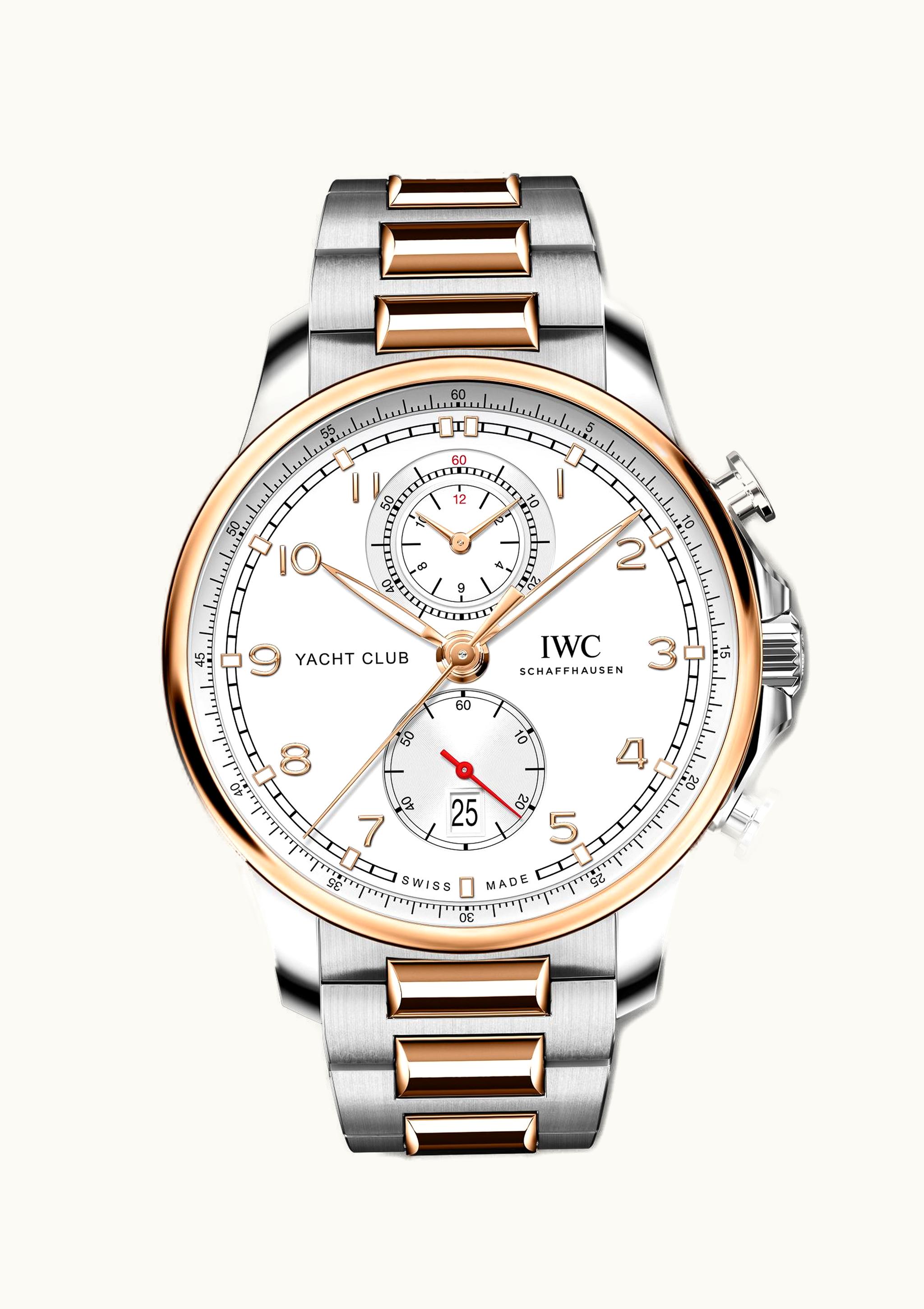 IWC Portugieser Yacht Club Chronograph Stainless Steel - Red Gold / Silver / Bracelet