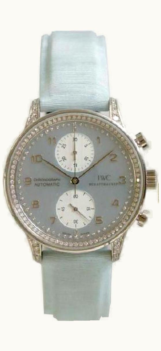IWC Portugieser Chrono-Automatic White Gold / Blue MOP / Diamond