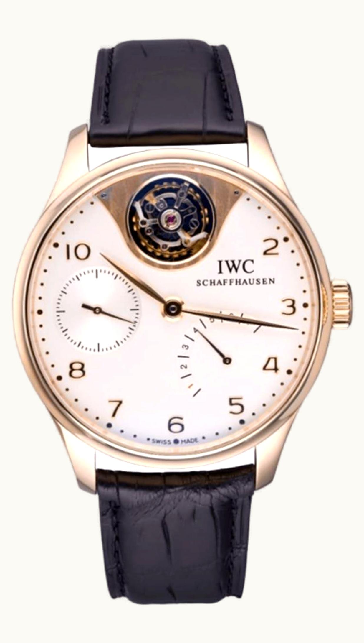 IWC Portugieser Tourbillon Mystere Rose Gold / Silver