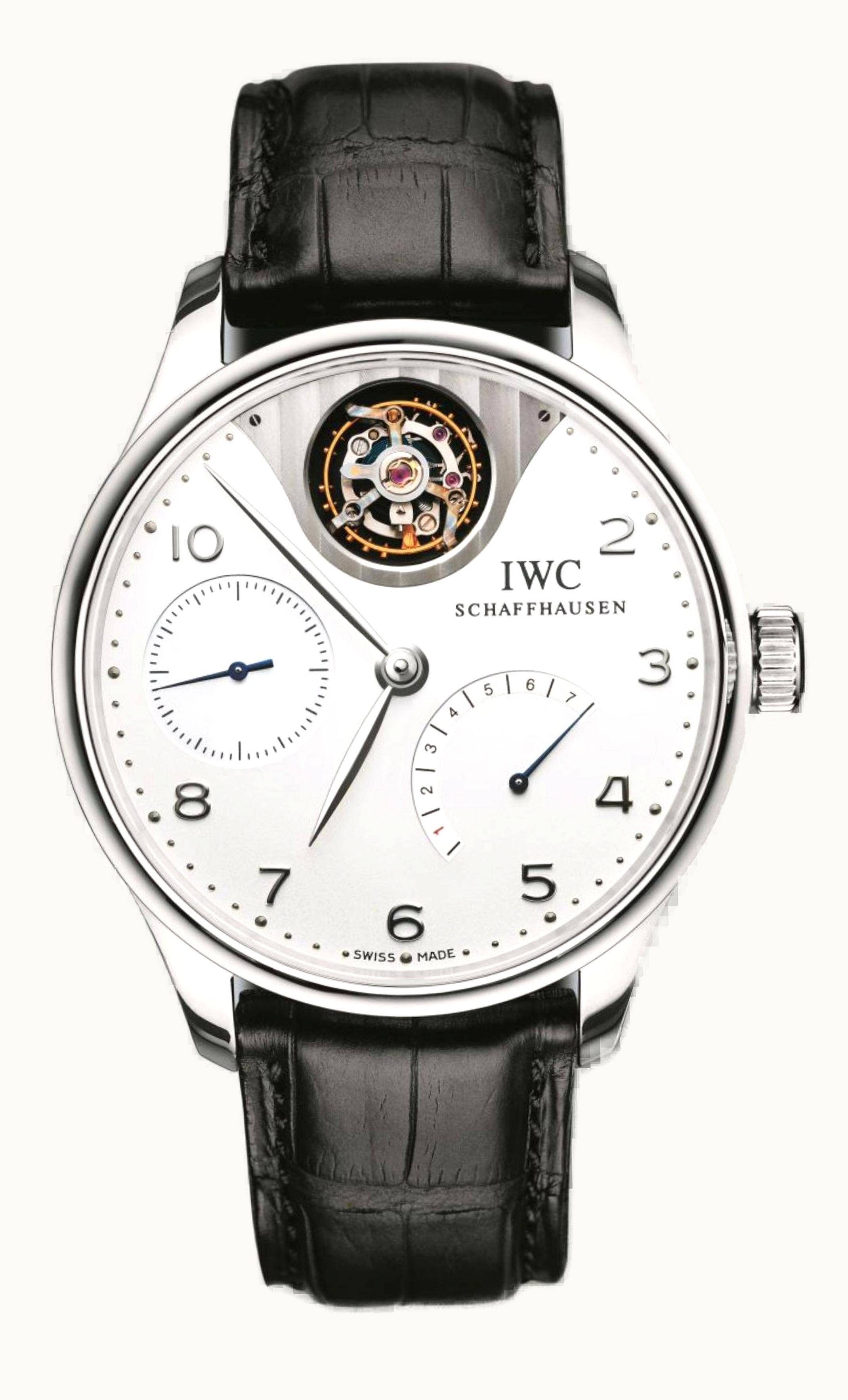 IWC Portugieser Tourbillon Mystere Platinum / Silver