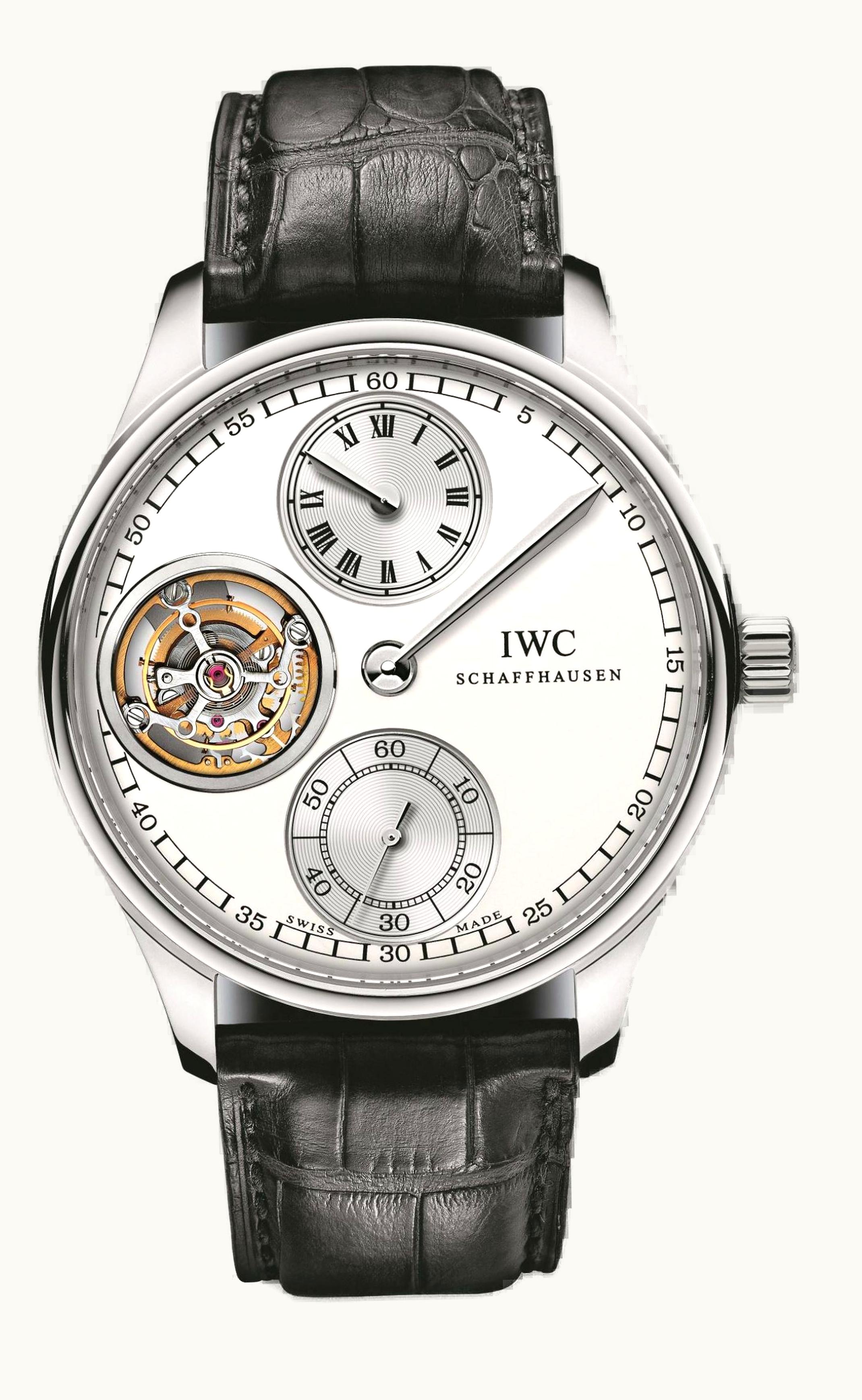 IWC Portugieser Regulateur Tourbillon Platinum / Silver