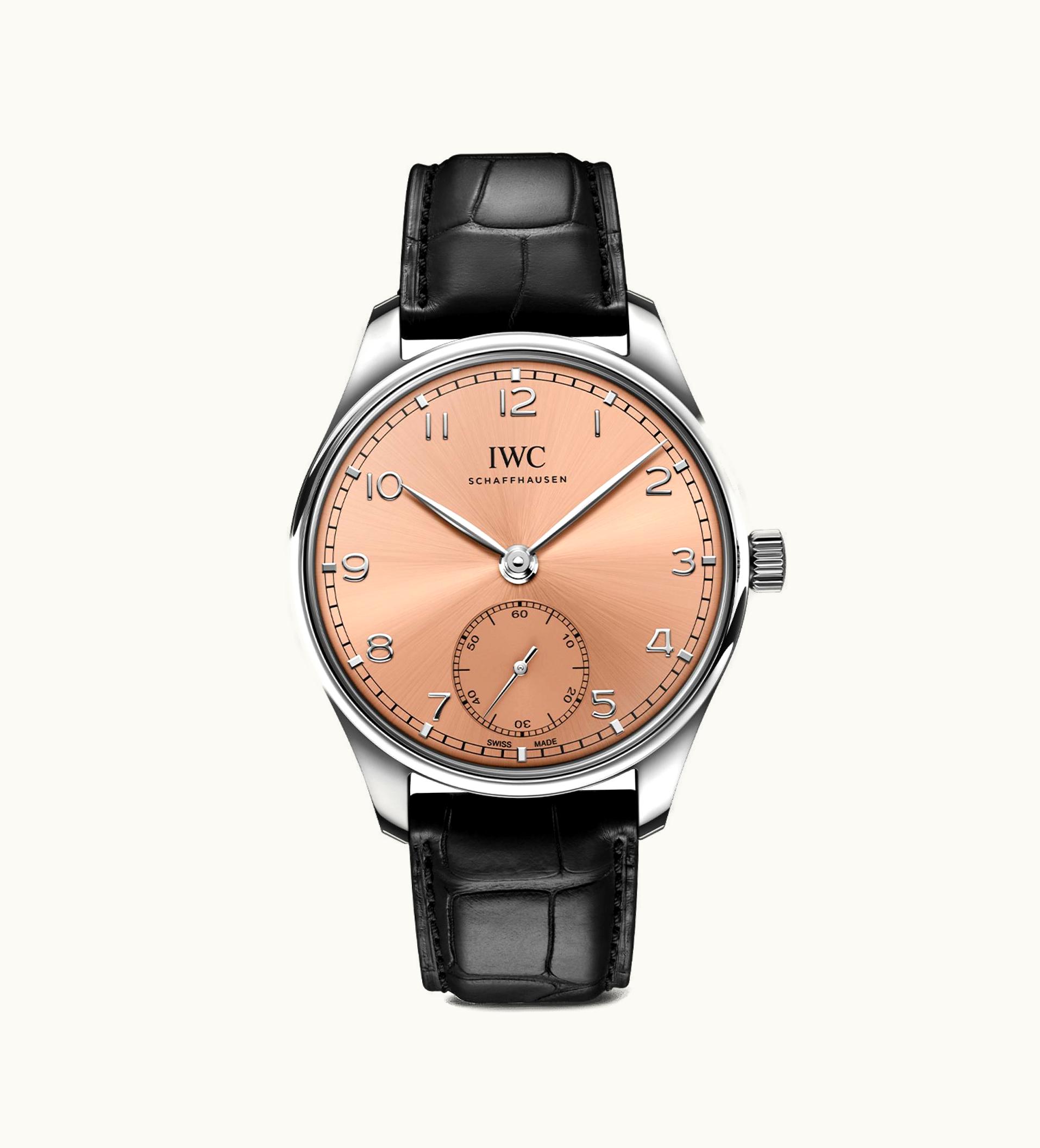 IWC Portugieser Automatic 40 Stainless Steel / Salmon
