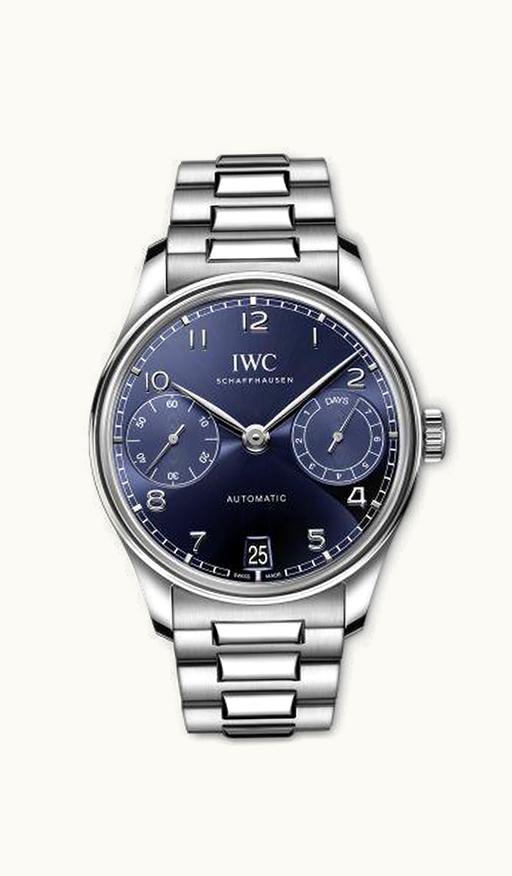 IWC Portugieser Automatic 42 Stainless Steel / Blue / Bracelet