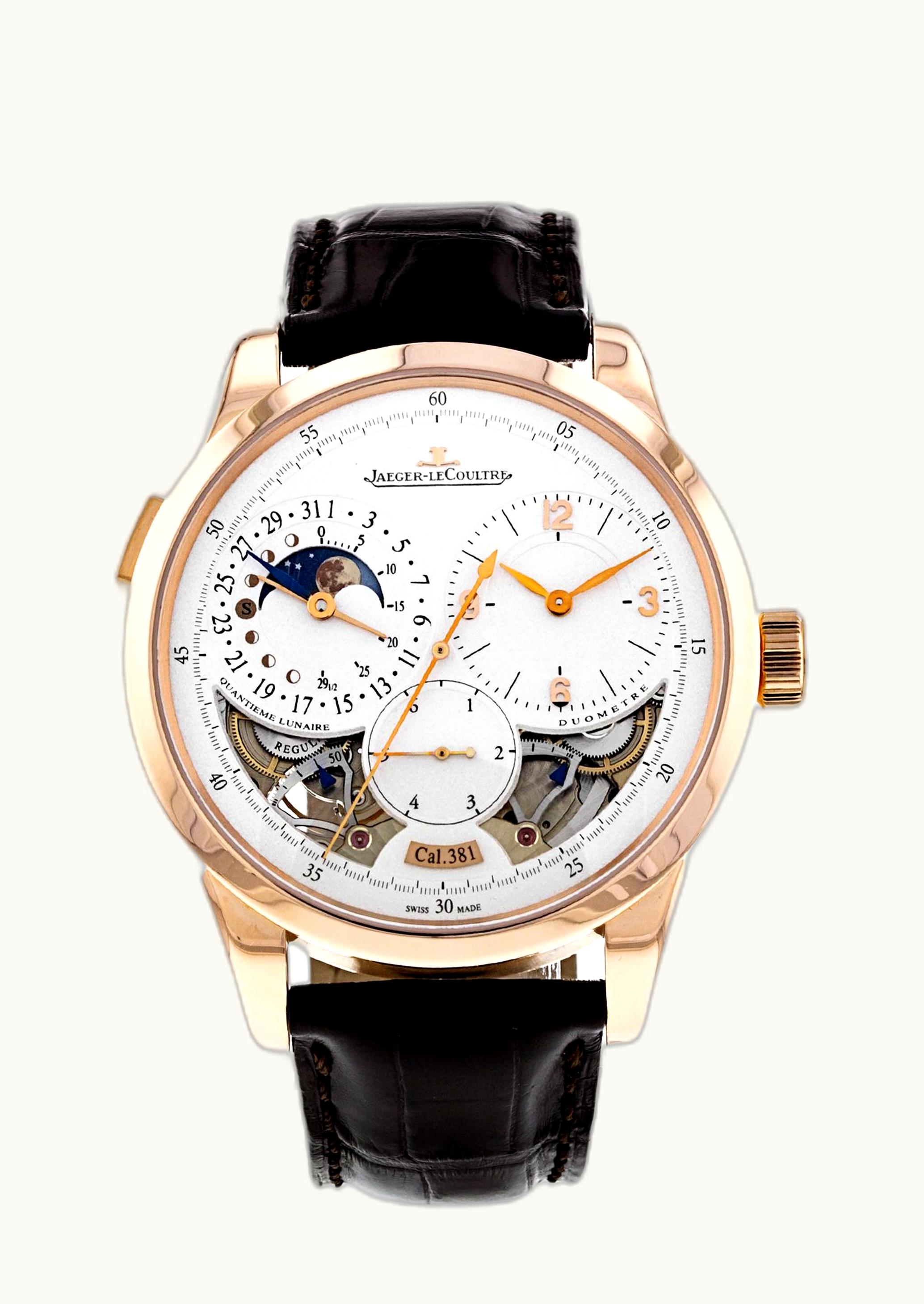 Jaeger-LeCoultre Duomètre Quantième Lunaire Pink Gold / Open