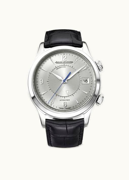 Jaeger-LeCoultre Master Memovox Stainless Steel / Silver / Alligator
