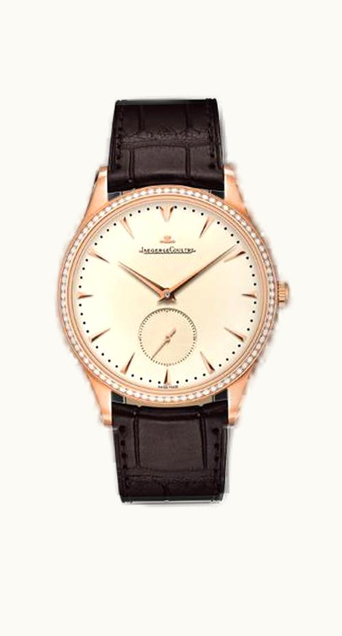 Jaeger-LeCoultre Master Ultra Thin Small Second Pink Gold Diamond 40