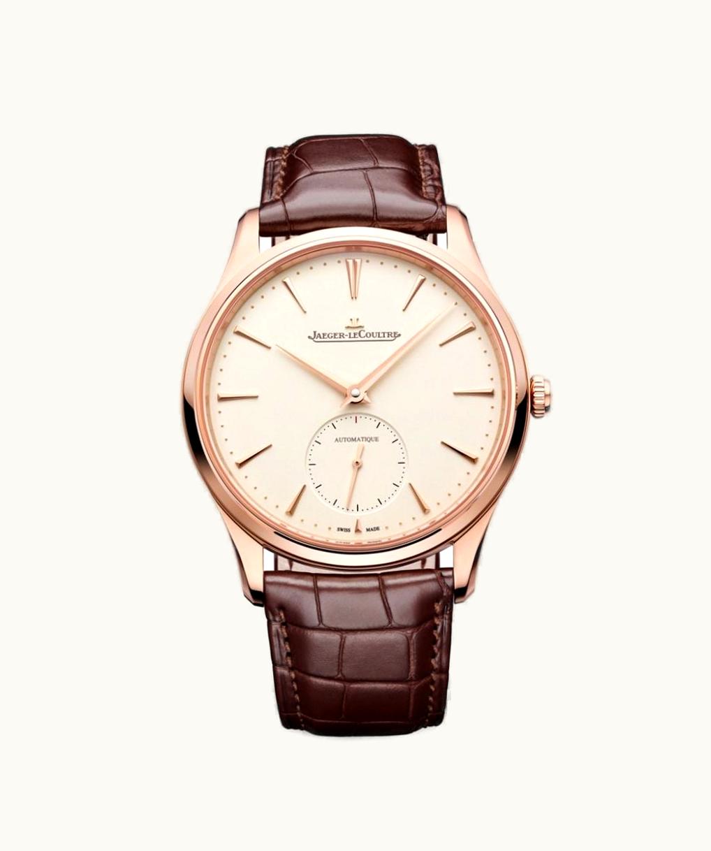Jaeger-LeCoultre Master Ultra Thin Small Seconds Pink Gold / Eggshell / Alligator