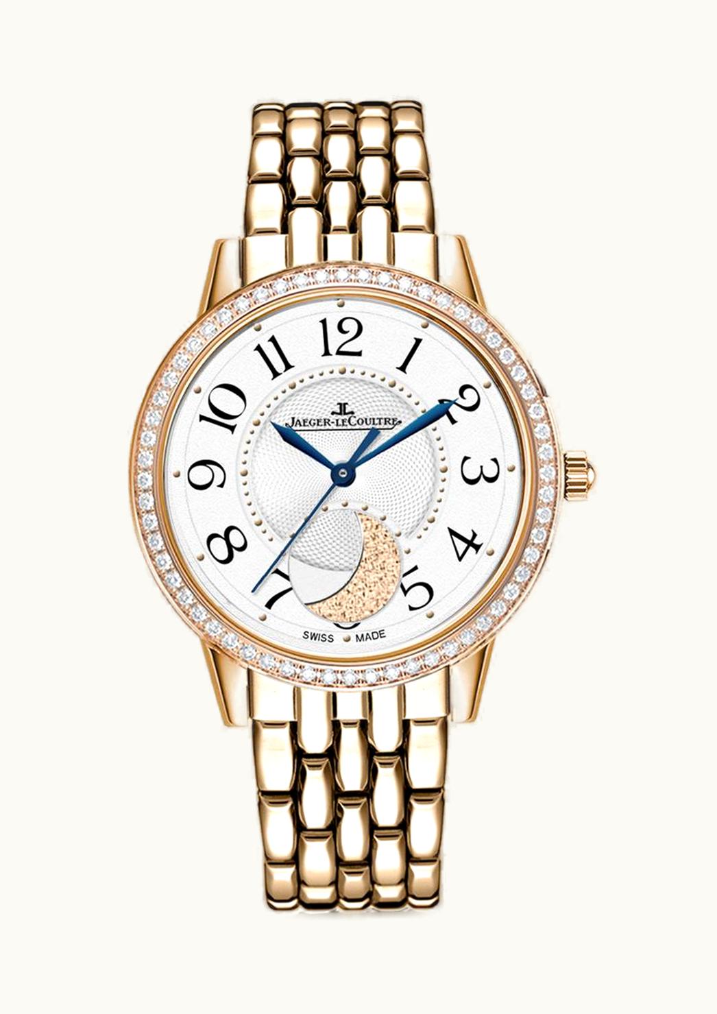 Jaeger-LeCoultre Rendez-Vous Moon Medium Pink Gold / Diamond / Silver / Bracelet