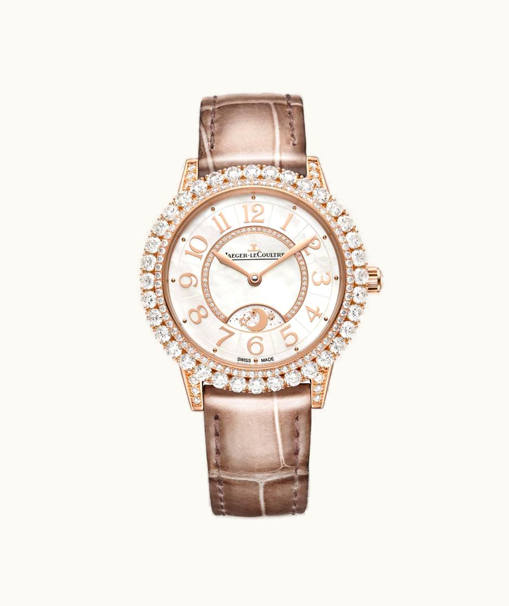 Jaeger-LeCoultre Rendez-Vous Dazzling Night & Day Pink Gold / MOP / Alligator