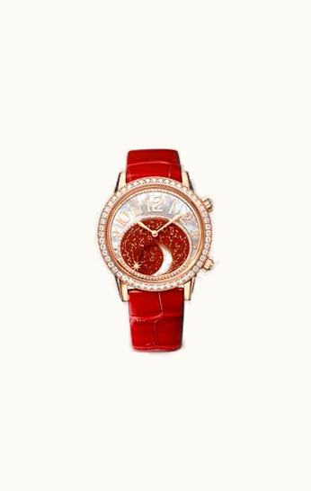 Jaeger-LeCoultre Rendez-Vous Moon Pink Gold - Diamond / MOP - Red  Aventurine