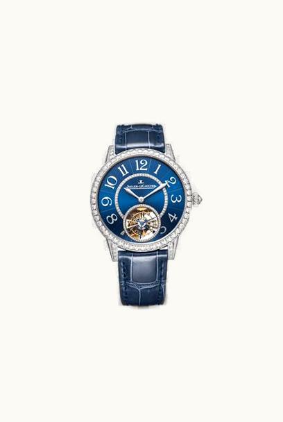 Jaeger-LeCoultre Rendez-Vous Tourbillon White Gold Mother of Pearl Blue