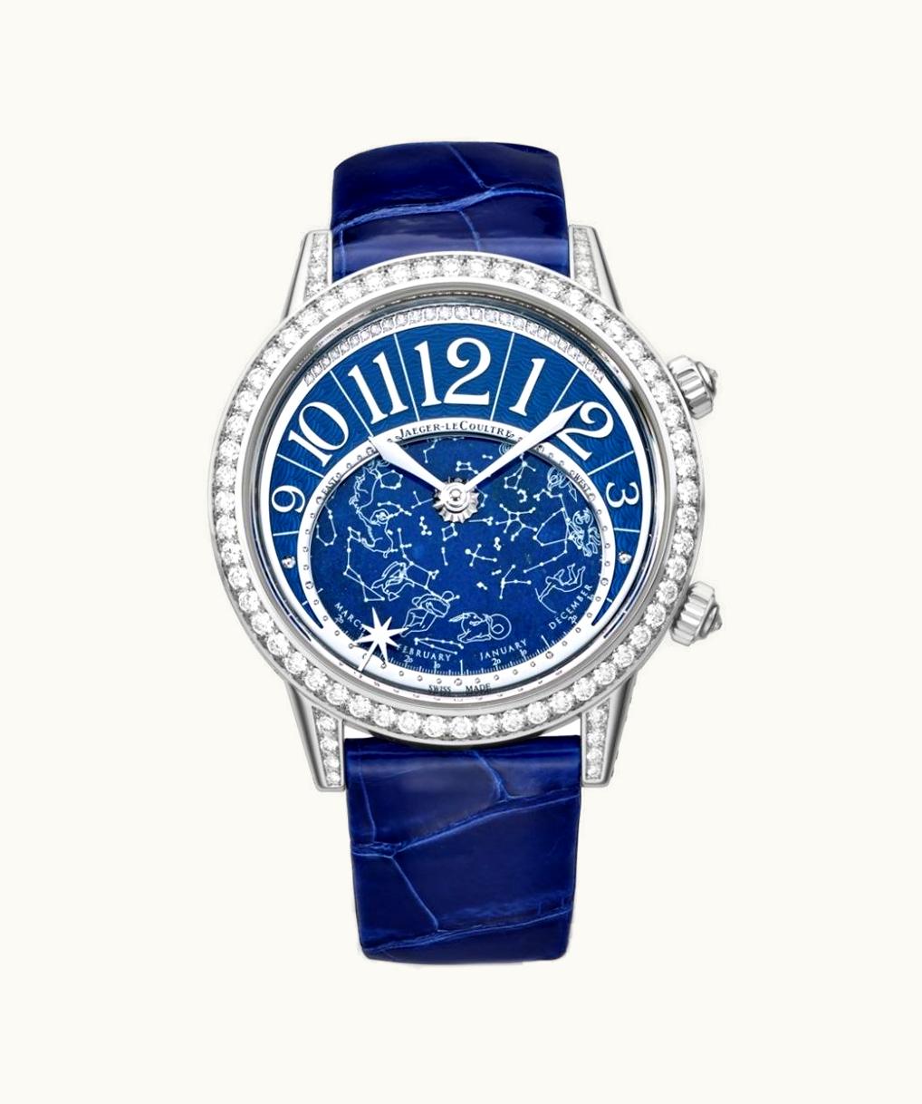 Jaeger-LeCoultre Rendez-Vous Celestial White Gold / Blue / Alligator