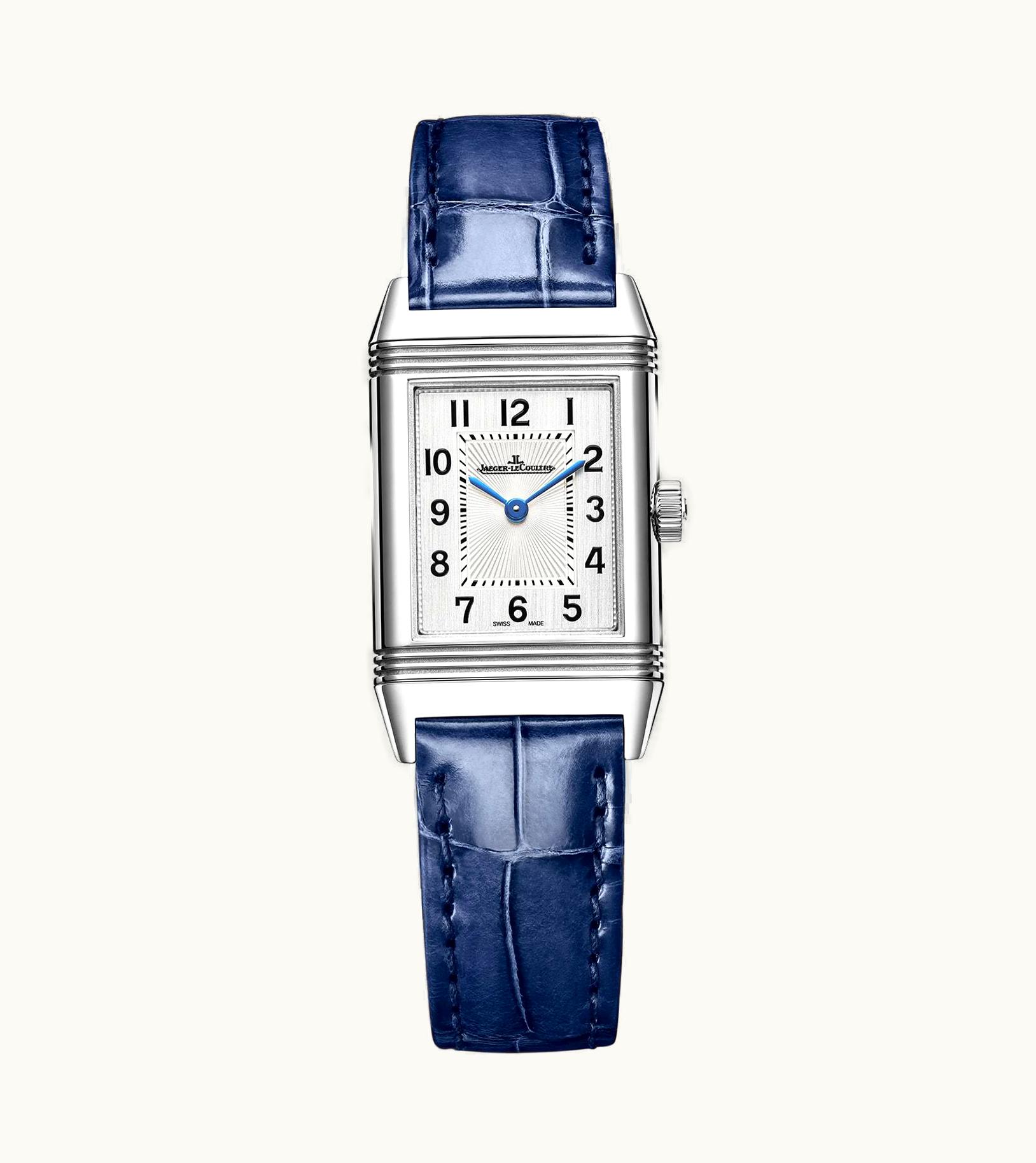 Jaeger-LeCoultre Reverso Classic Small Stainless Steel / Silver / Alligator