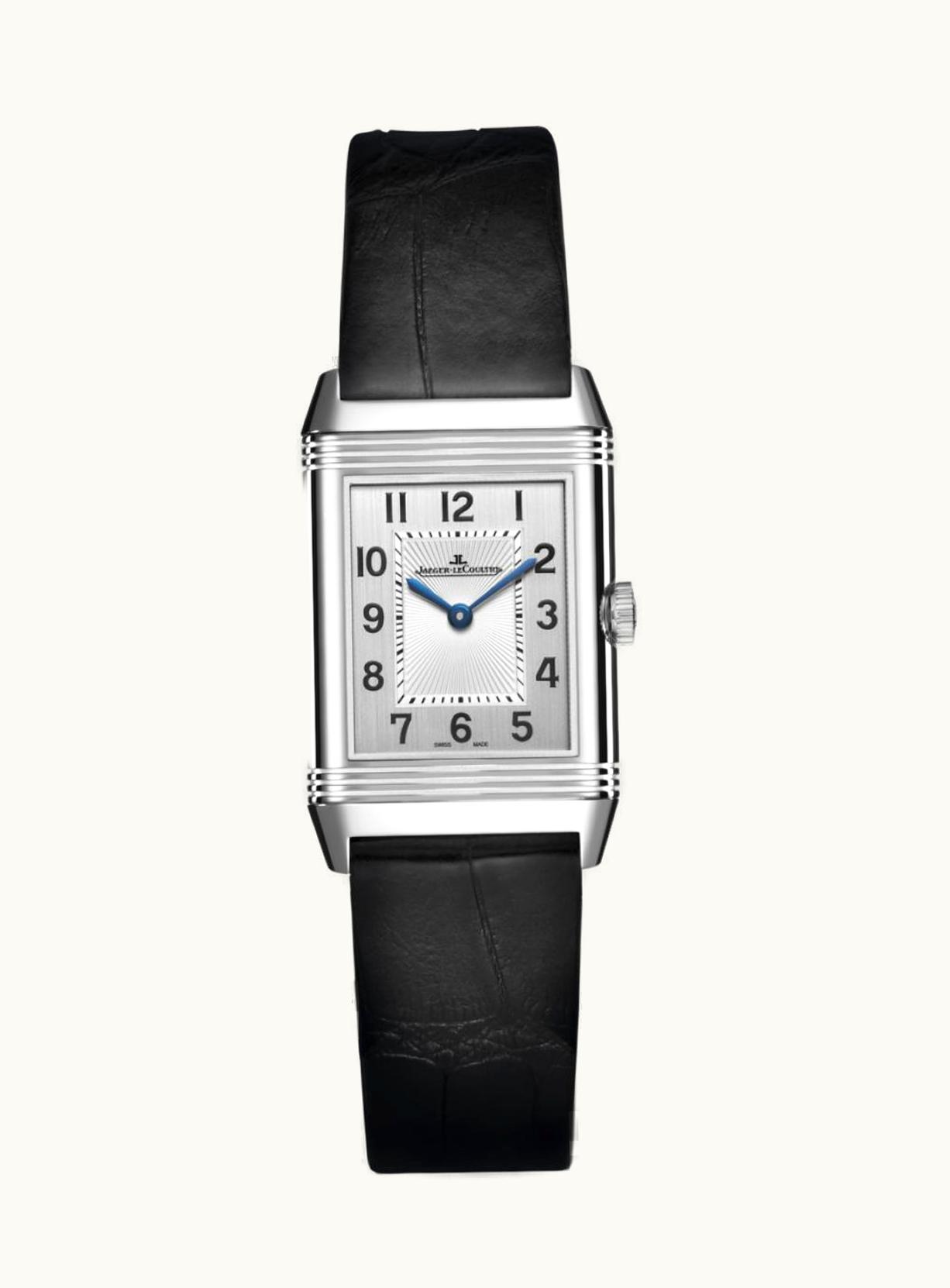 Jaeger-LeCoultre Reverso Classic Small Stainless Steel / Silver / Alligator