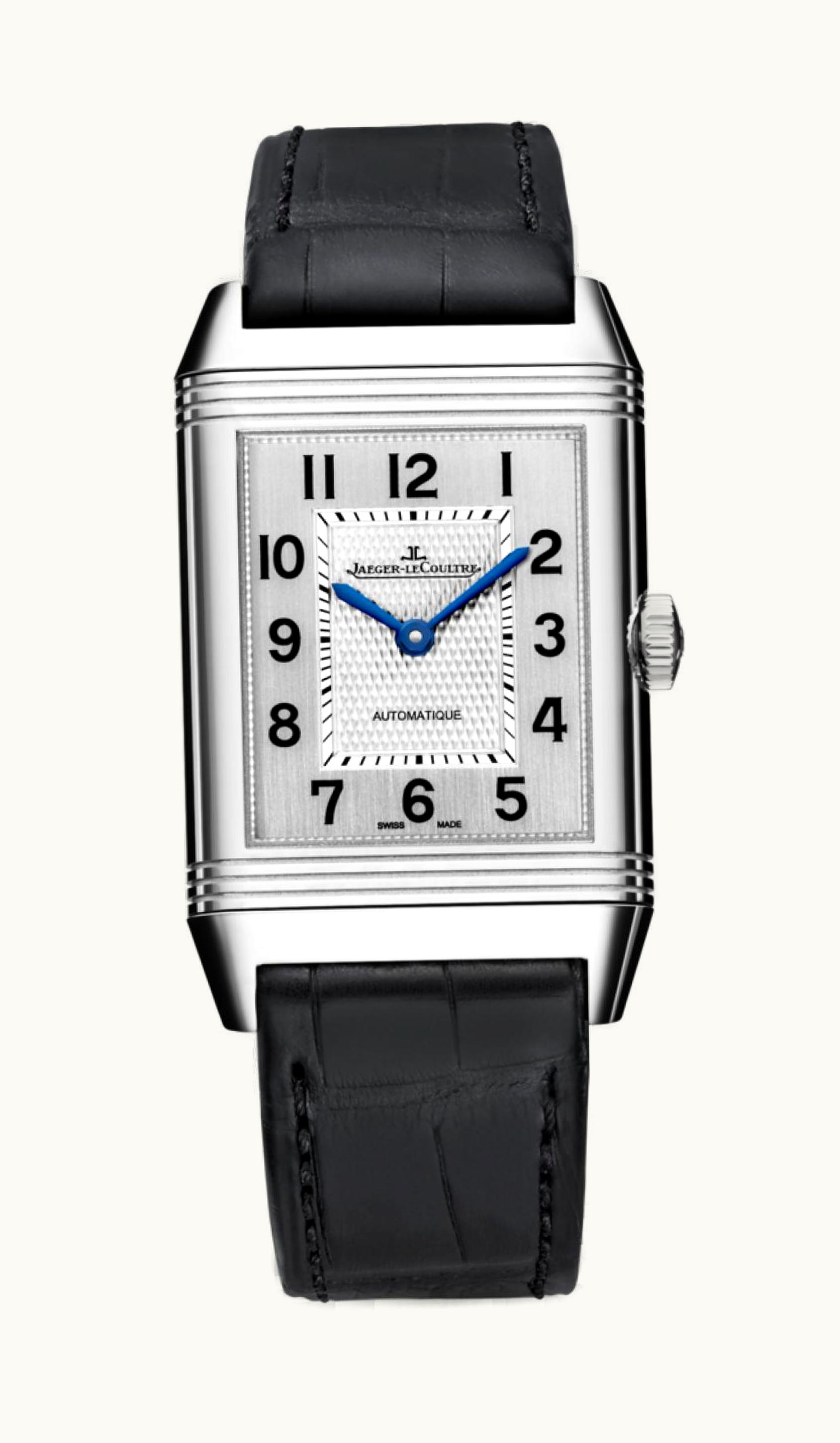 Jaeger-LeCoultre Reverso Classic Large Stainless Steel / Silver / Alligator