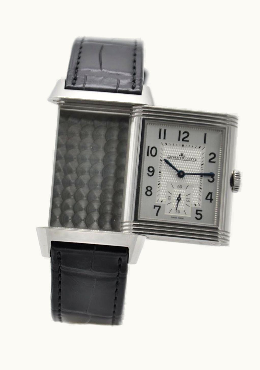 Jaeger-LeCoultre Reverso Classic Large Duoface Small Seconds Stainless Steel / Silver / Alligator