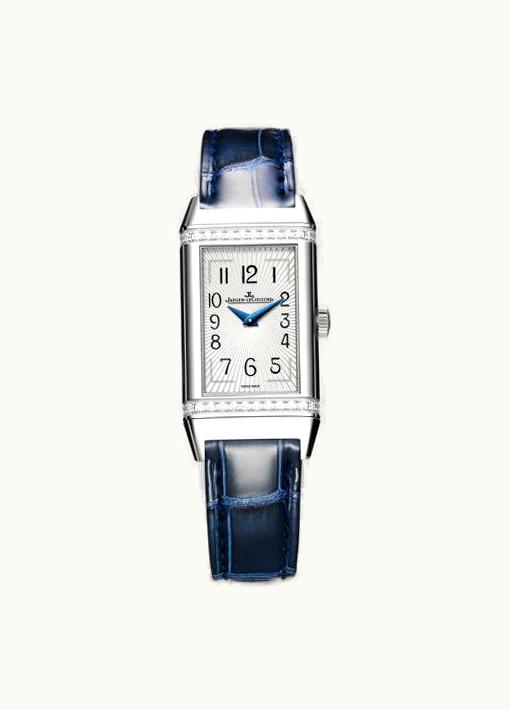 Jaeger-LeCoultre Reverso One Monoface Stainless Steel / Diamond / White / Alligator