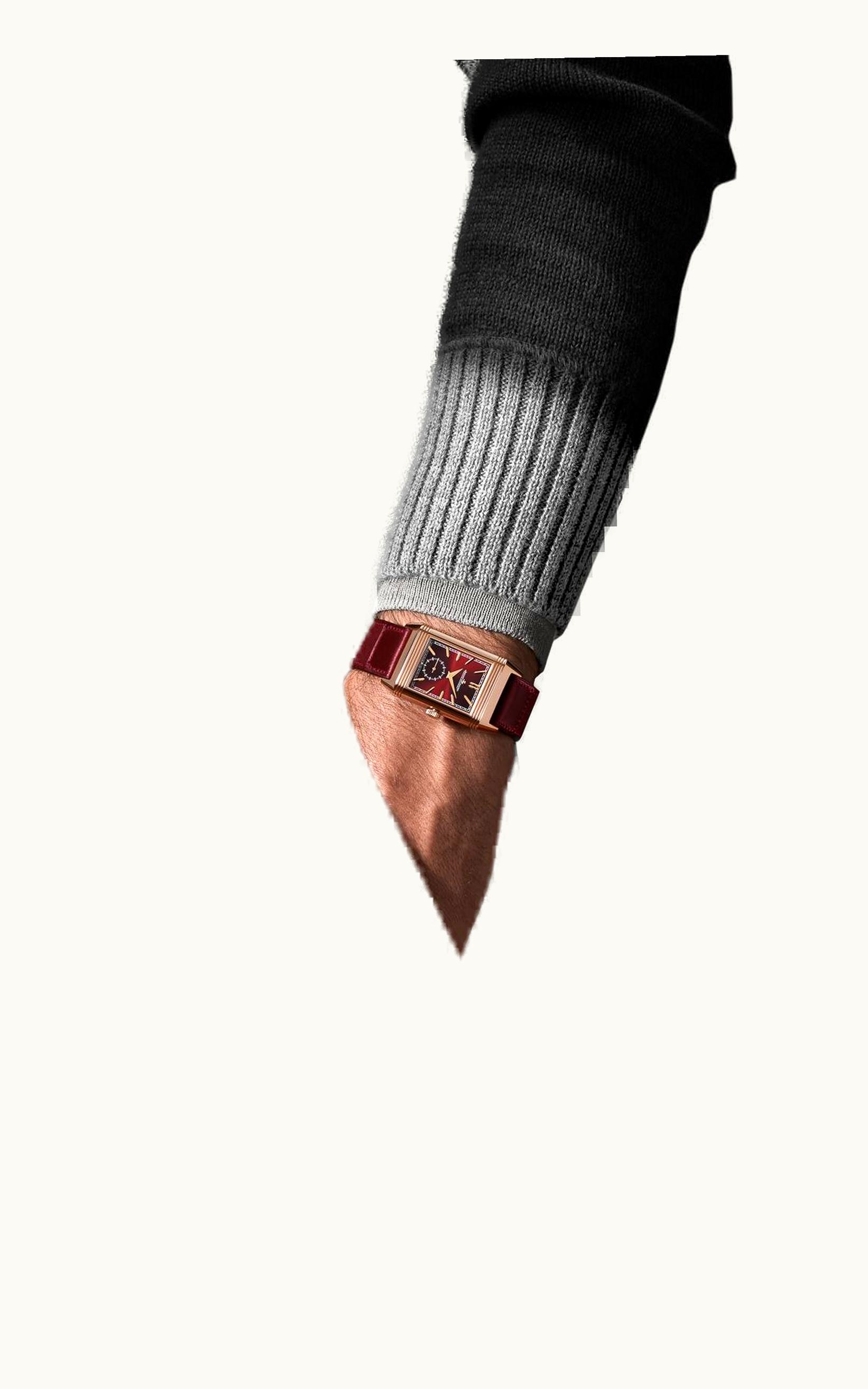 Jaeger-LeCoultre Reverso Tribute Small Seconds Stainless Steel / Red / Fagliano