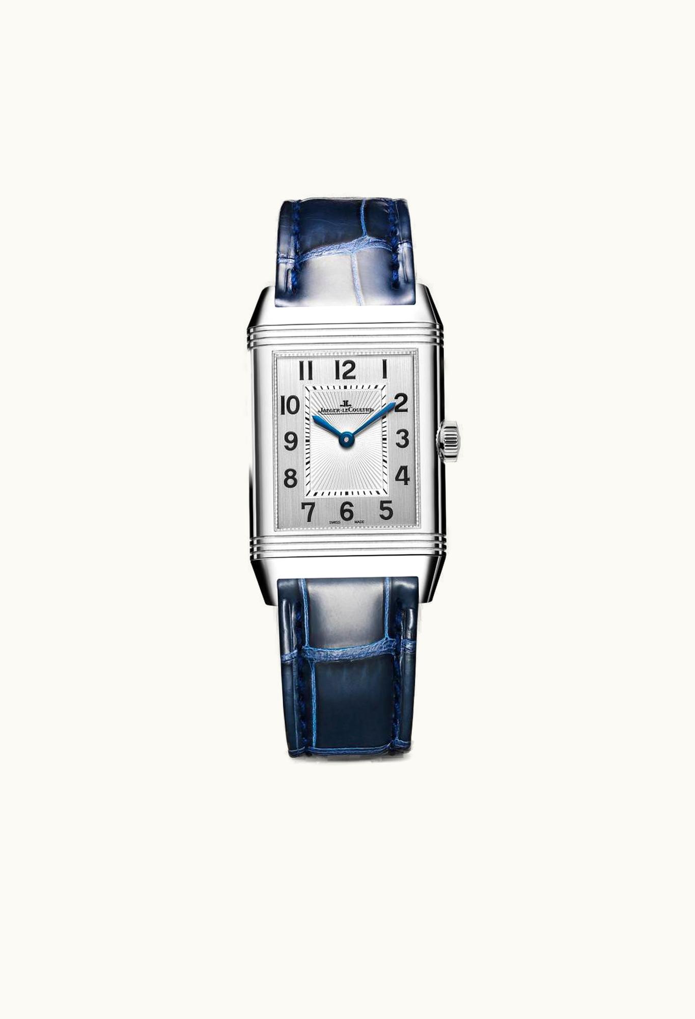 Jaeger-LeCoultre Reverso Classic Medium Duetto Stainless Steel / Silver / Alligator