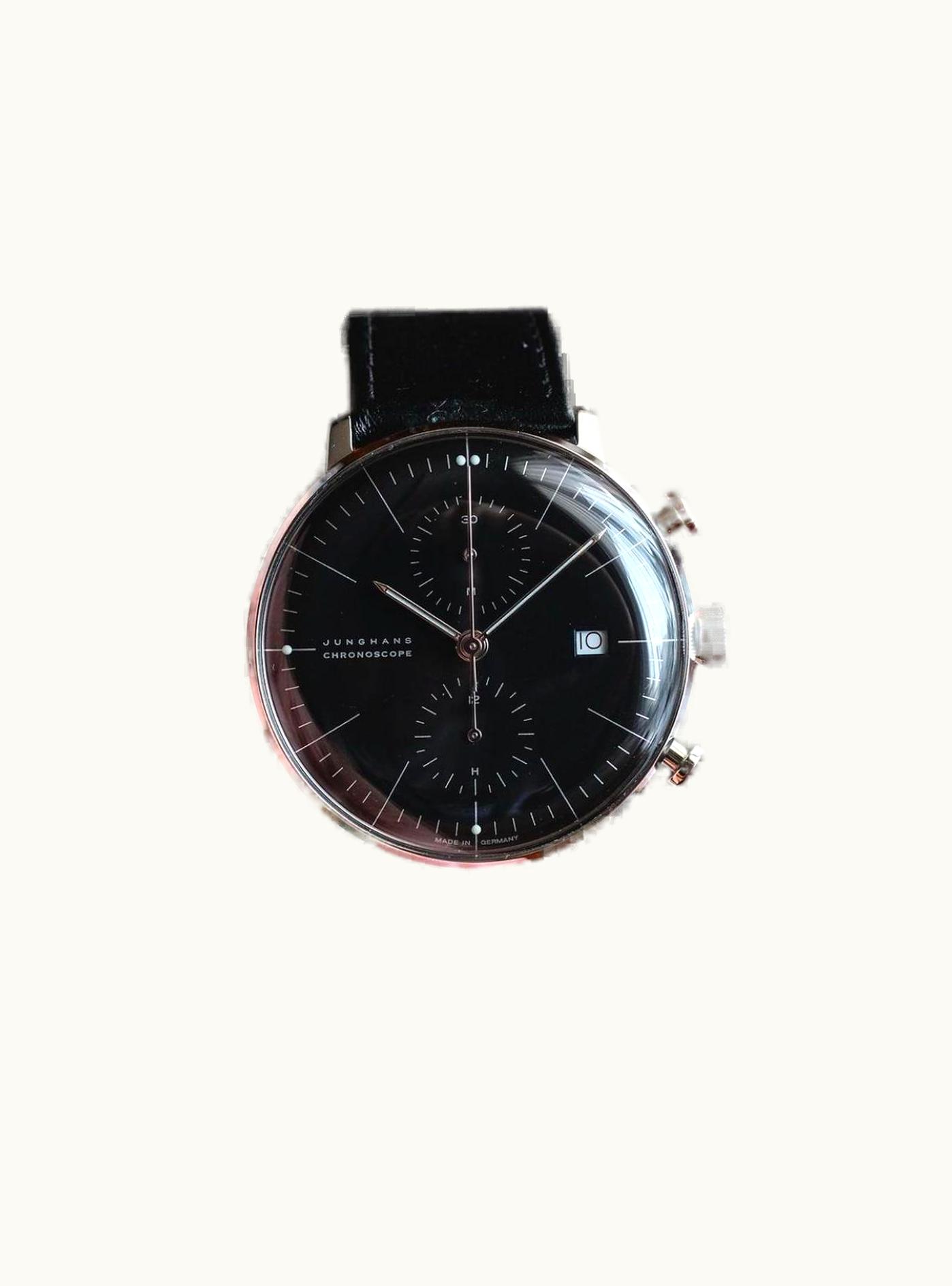 Junghans Max Bill Chronoscope Black Stick