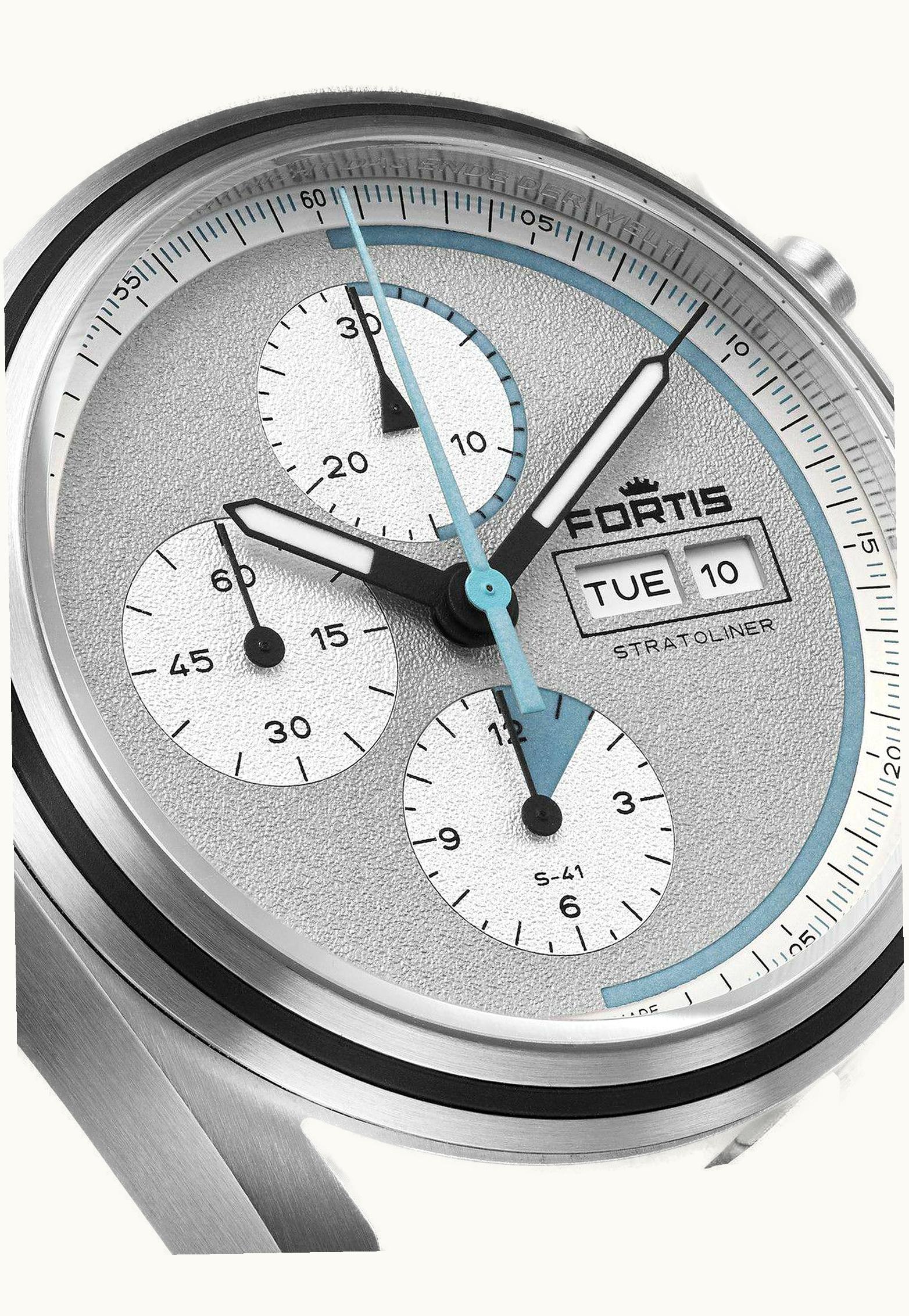 L & Jr Step One Day & Date Stainless Steel / PVD / Silver