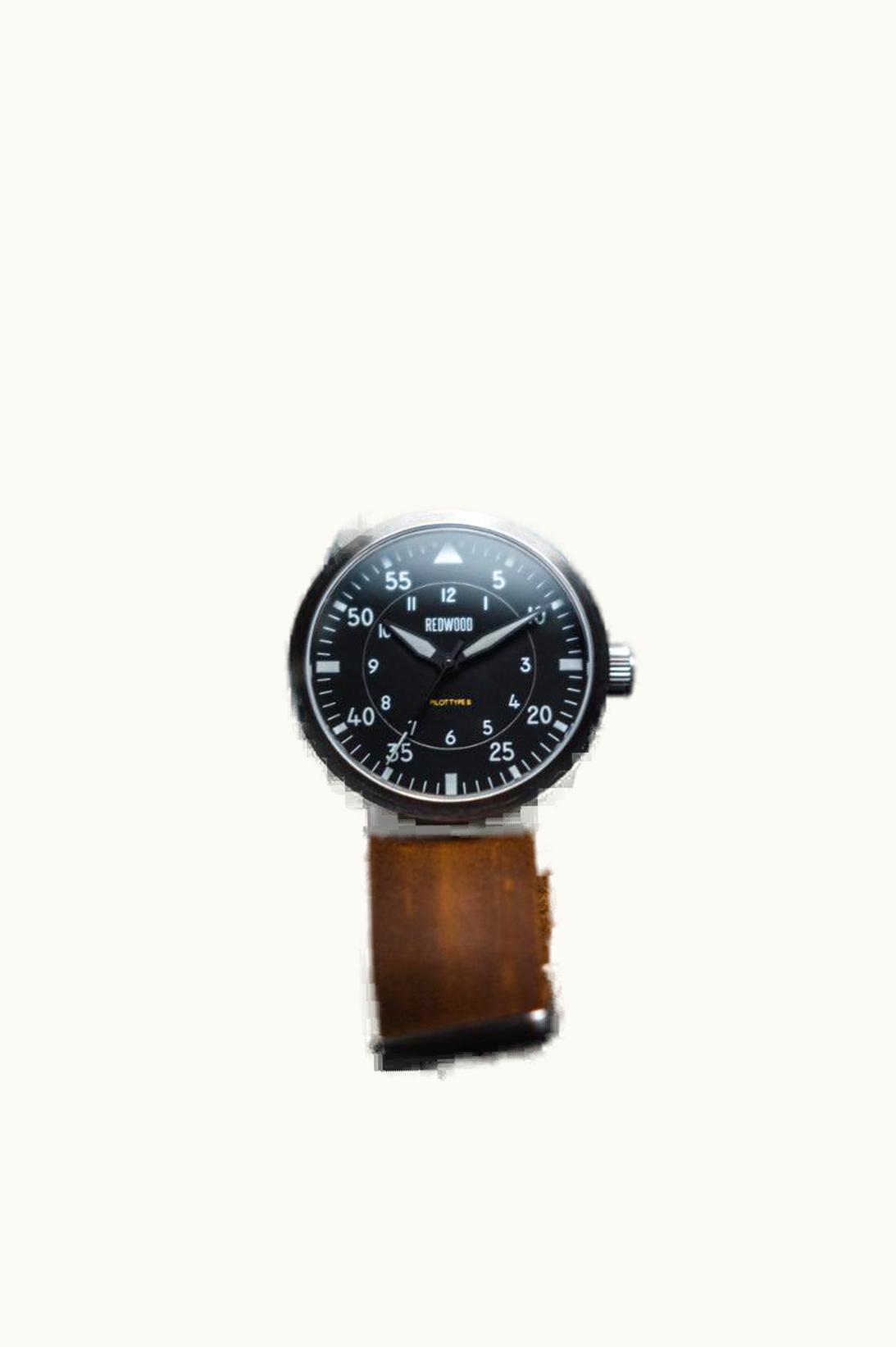 Laco Pilot Watch Special Models DC-3 / Stainless steel / Black
