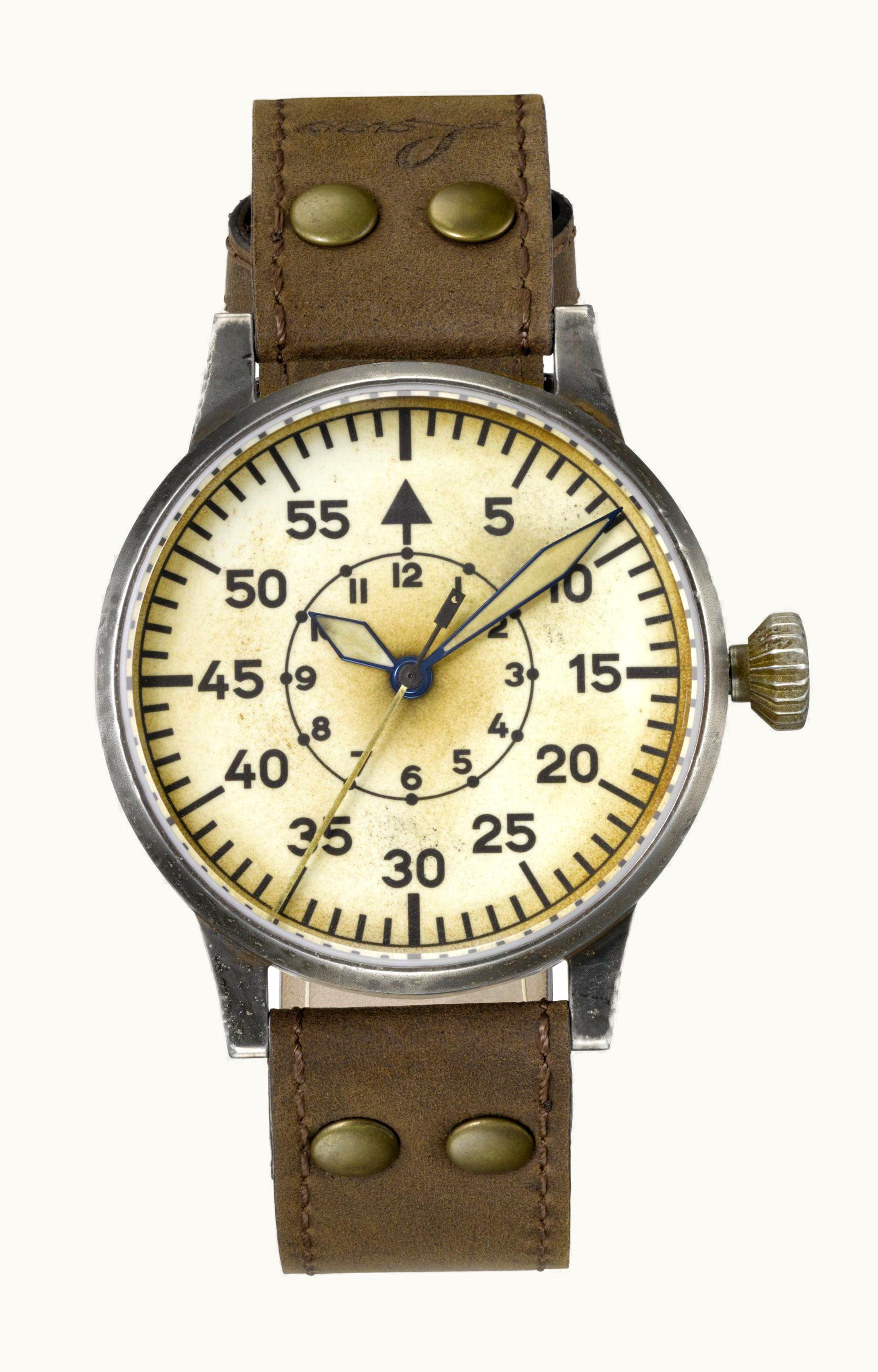 Laco Pilot Watch Original Wien Erbstück Stainless Steel / Superluminova