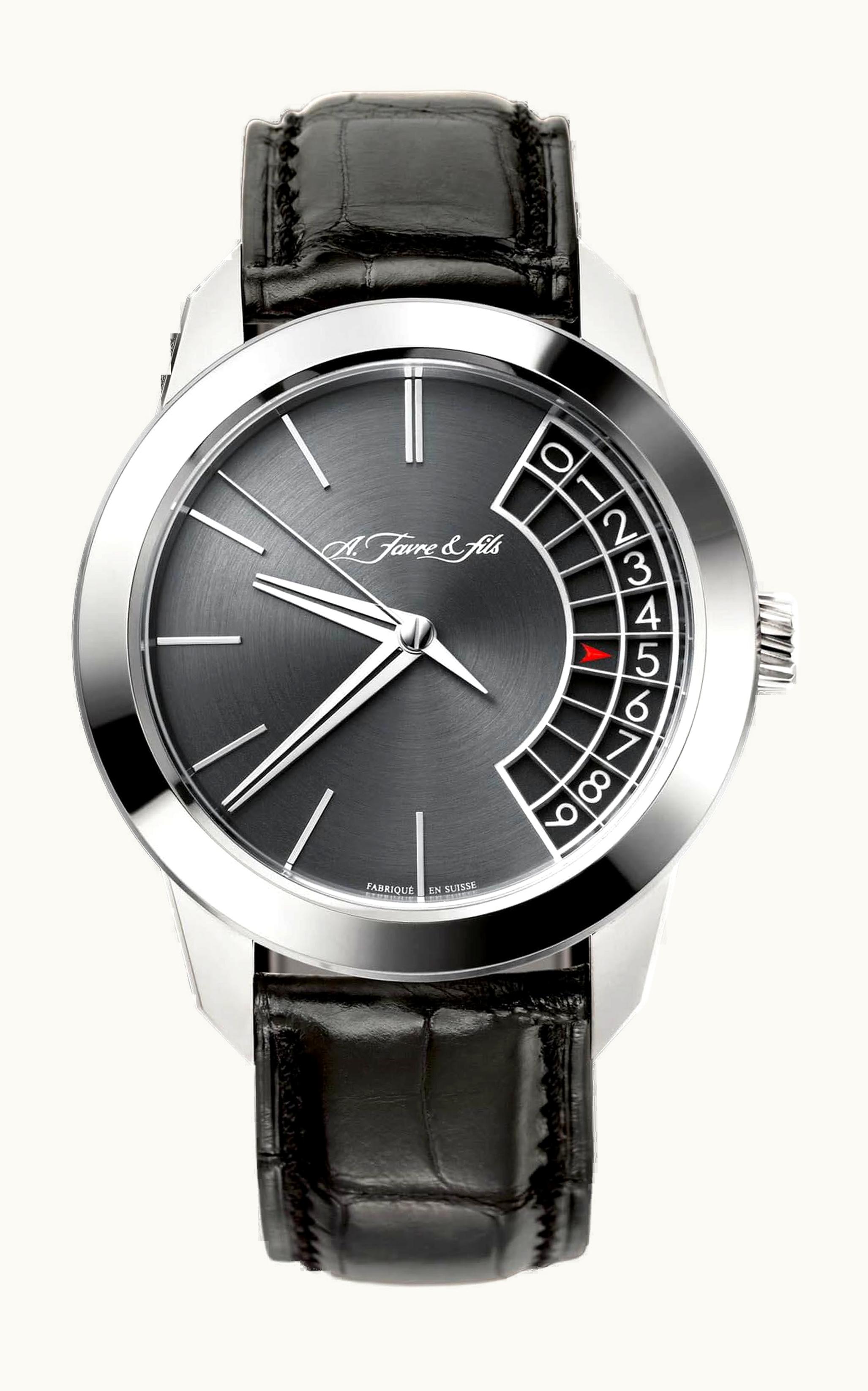 Leroy Osmior Automatic Single Push-Piece Chronograph Pink Gold