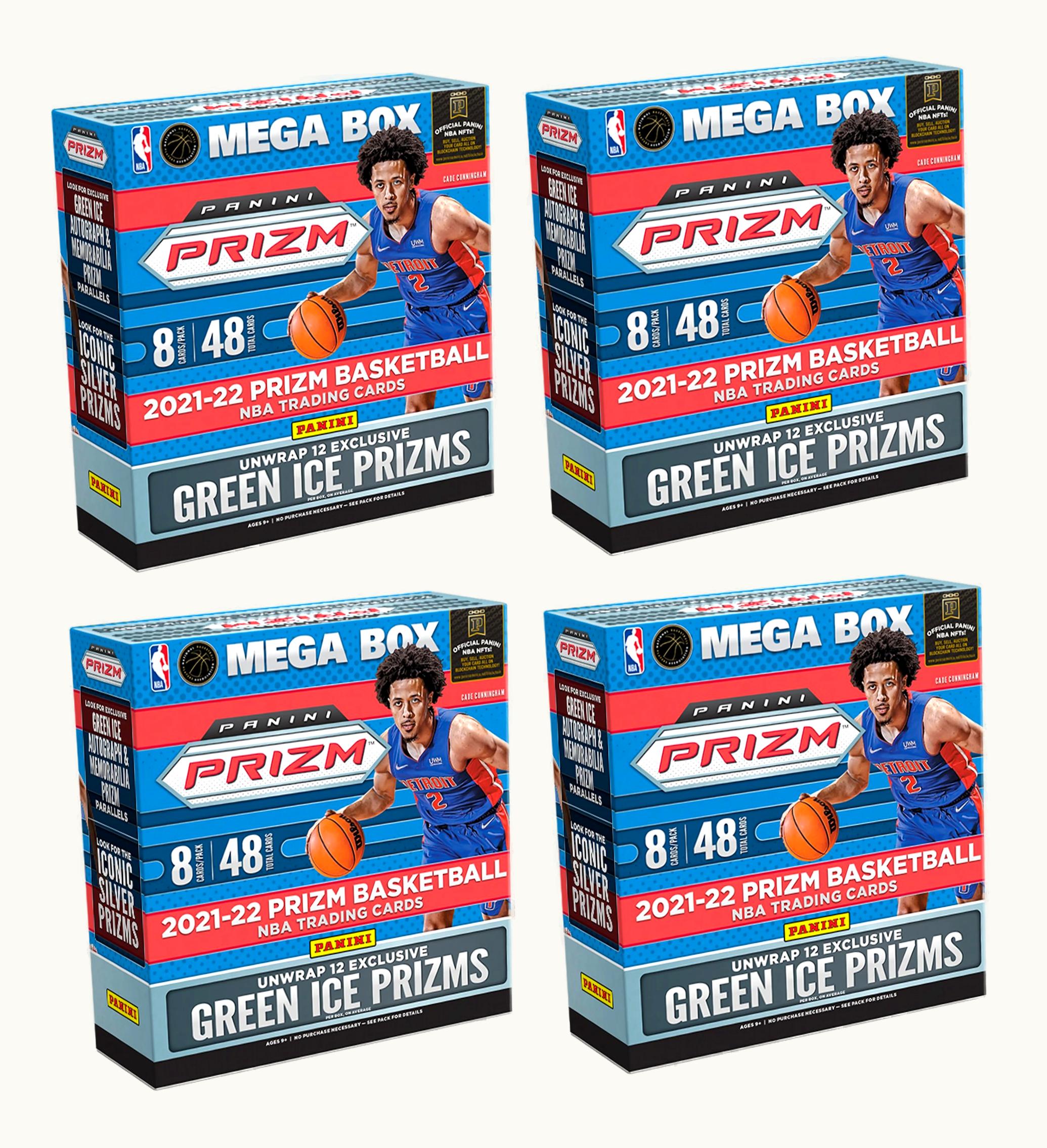 Panini 2021 22 Panini Prizm Basketball Fanatics Exclusive Mega Box Green Ice Prizms 4x Lot