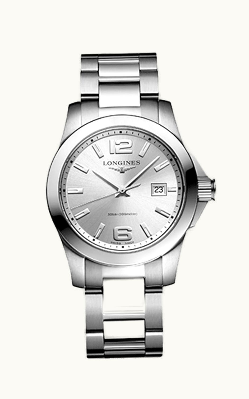 Longines Conquest Quartz 34 Stainless Steel / Silver
