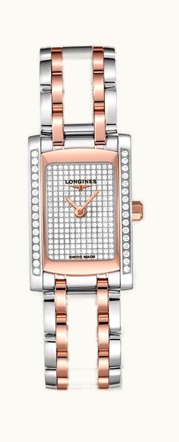 Longines DolceVita 20 Quartz Two Tone Pink Diamond