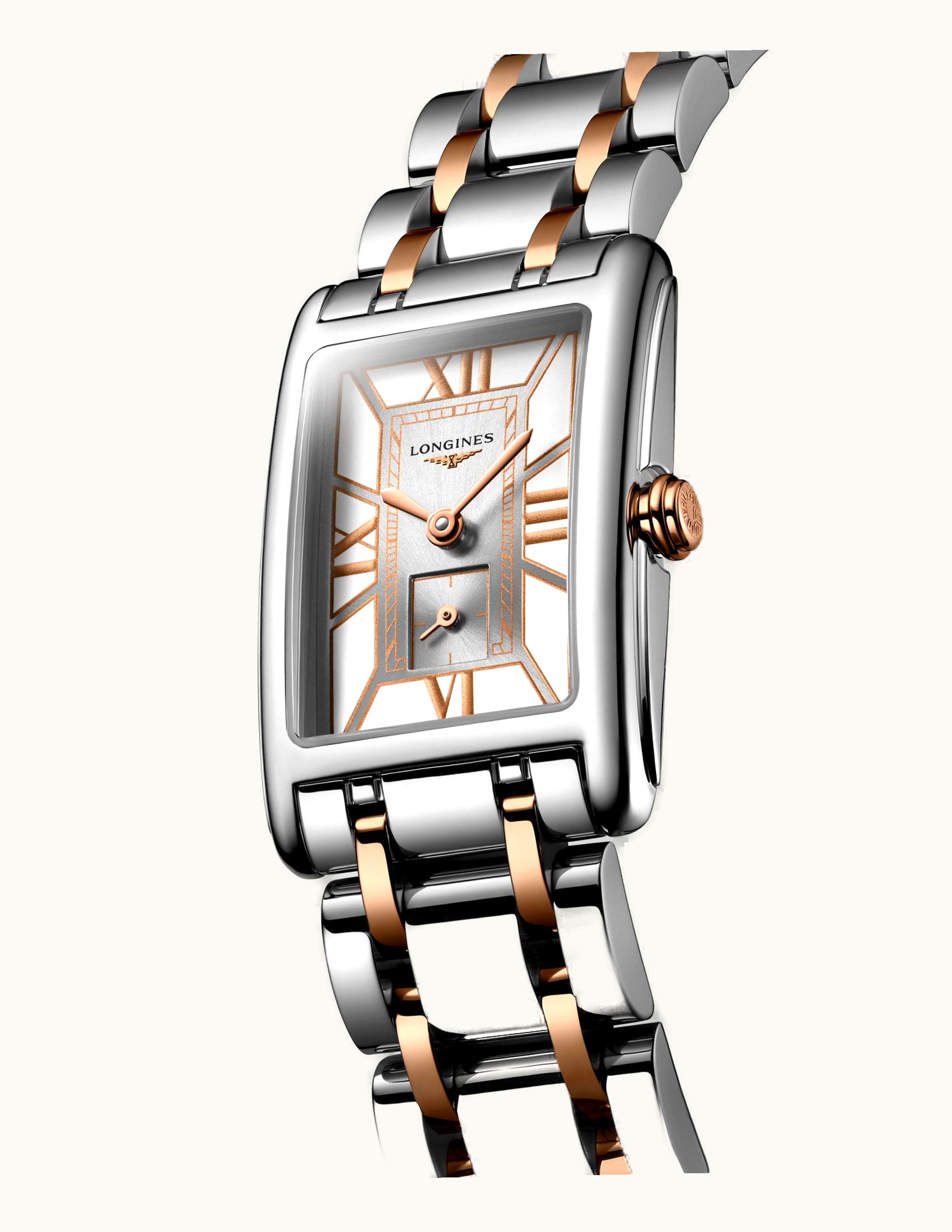 Longines DolceVita 20.8 Quartz Stainless Steel - Pink Gold / Two-Tone Roman / Roman