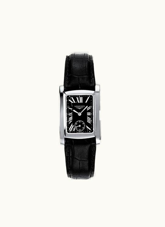 Longines DolceVita 22 Quartz Stainless Steel Black Roman
