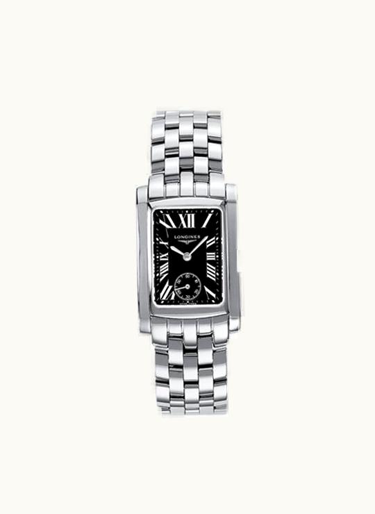 Longines DolceVita 22 Quartz Stainless Steel Black Roman